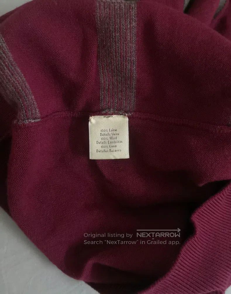 Hermes Hermes Wool knitted sweater, burgundy, pieced sheepskin Size US M / EU 48-50 / 2 - 4 Thumbnail