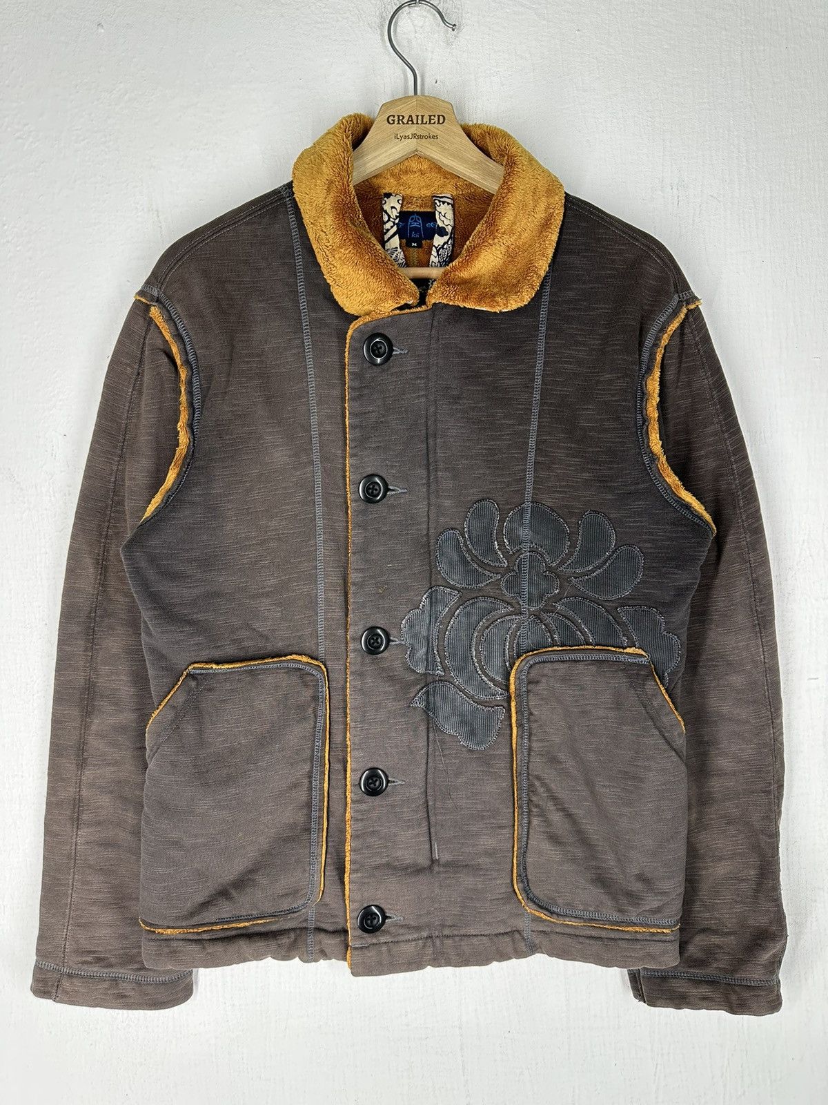 Japanese Brand Fur Winter Coat Iron Under Damp Cloth Coat Jacket Size US M / EU 48-50 / 2 - 1 Thumbnail