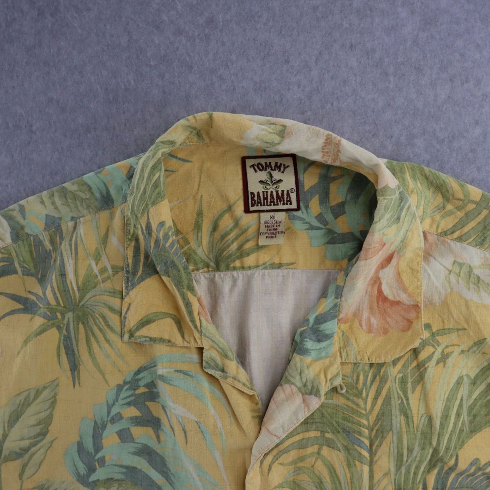 Tommy Bahama Tommy Bahama Shirt Adult XL 100% Silk Floral Print Hawaiian Yellow Hawaiian 100% Silk Floral Print Shirt Mens XL Size US XL / EU 56 / 4 - 3 Thumbnail