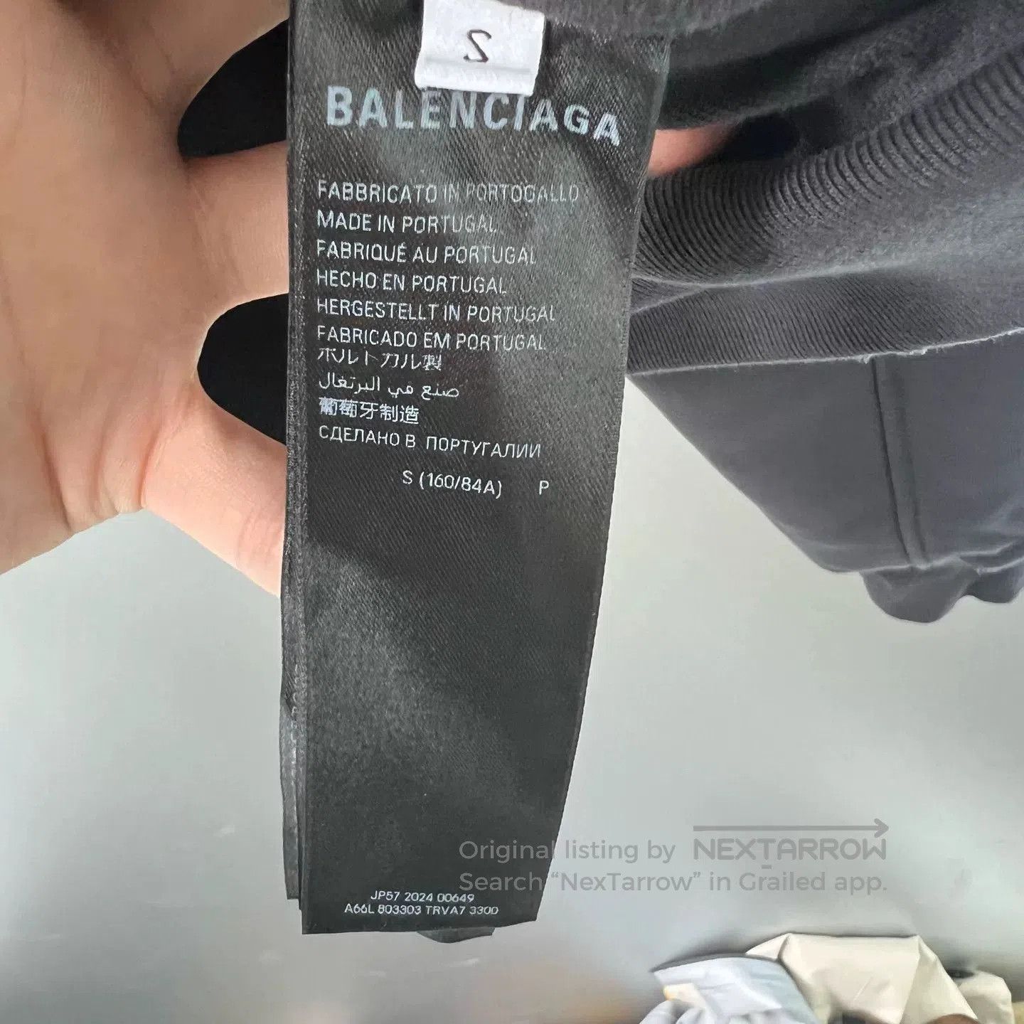 Balenciaga Balenciaga 24FW Reversed Logo Zip Hoodie. Size US S / EU 44-46 / 1 - 6 Thumbnail