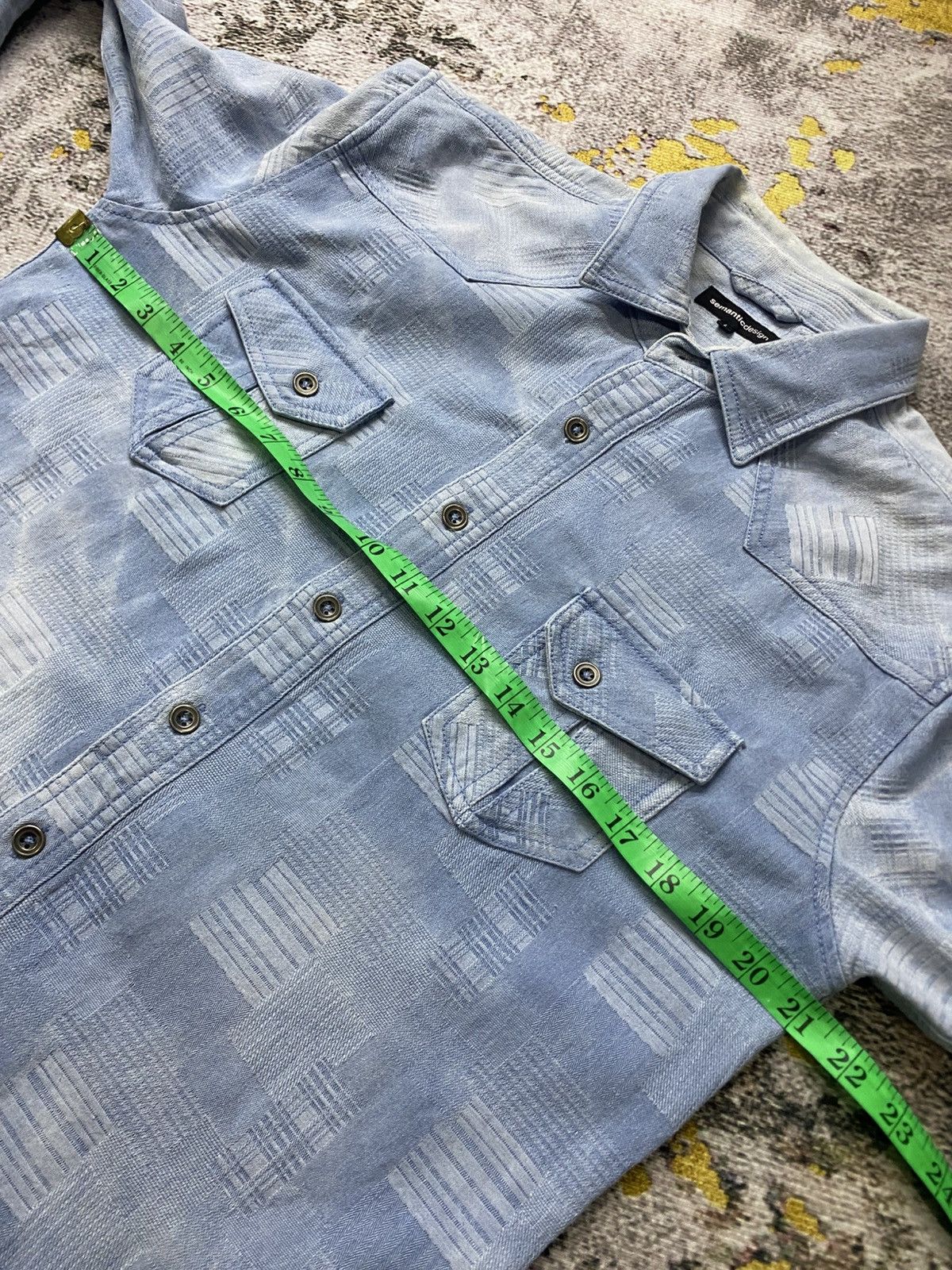 semanticdesign Semantic Design shirt jacket - denim textured patter Size US L / EU 52-54 / 3 - 9 Thumbnail