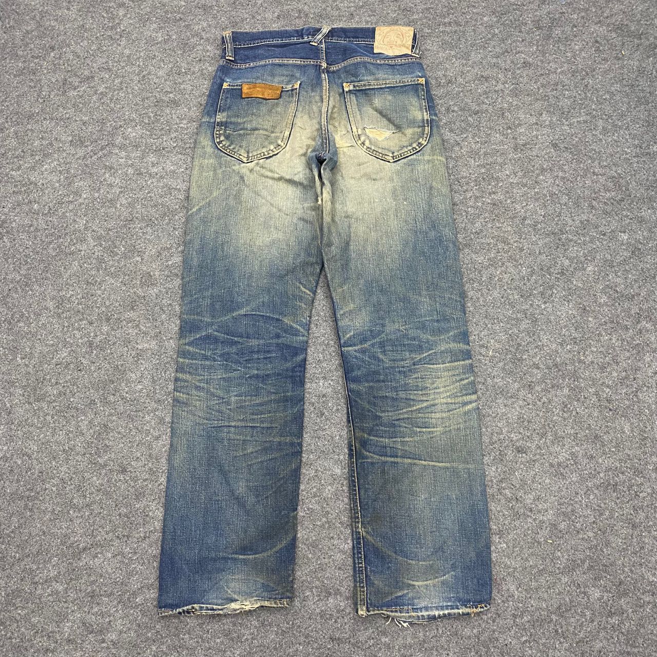 Evisu 💥Best Offer💥Vintage Evis Cowboy Selvegde Distressed Denim Size US 31 - 2 Thumbnail