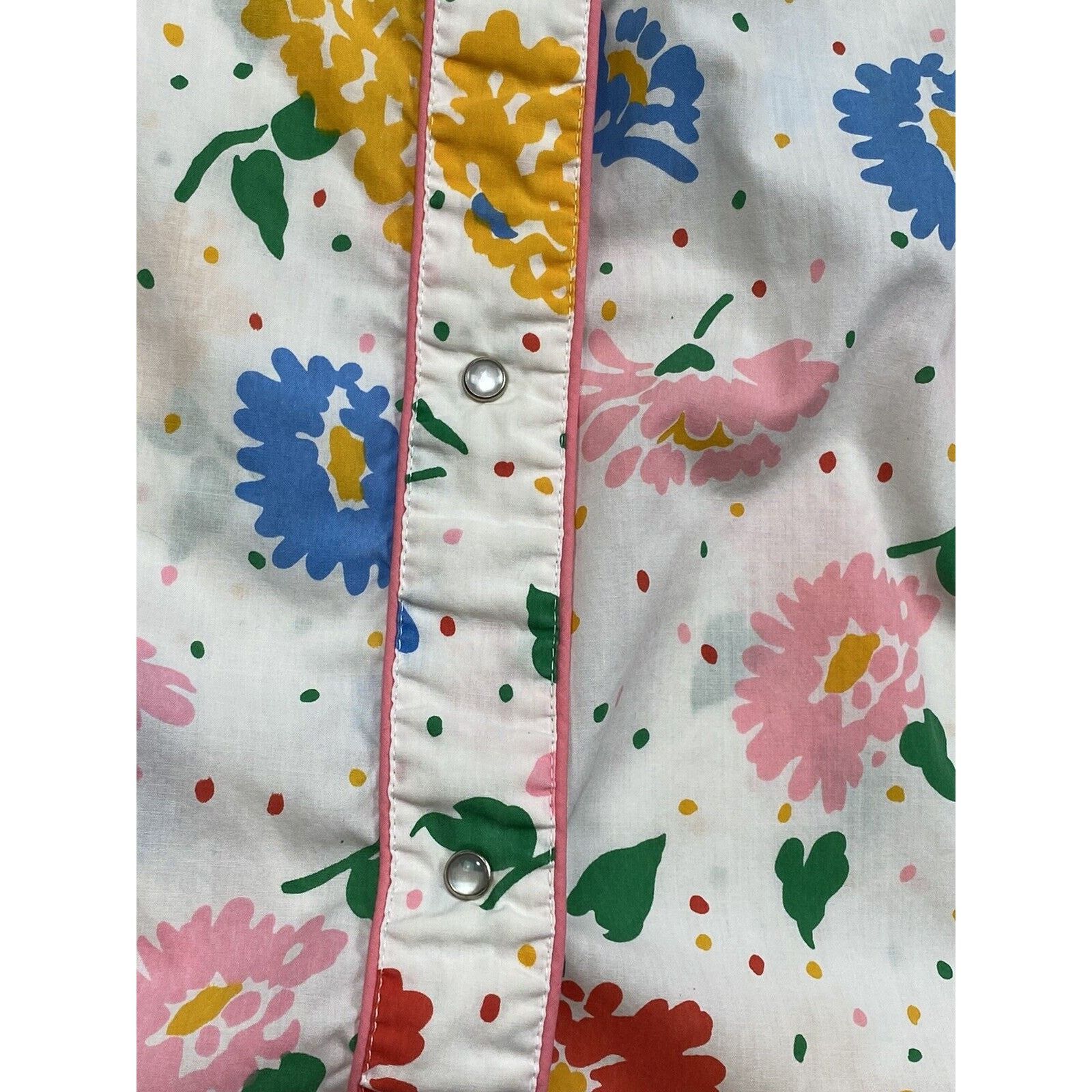 Other VTG Eyefuls Nightgown Mumu Multicolor Floral MOD Pearl Snap Size M / US 6-8 / IT 42-44 - 5 Thumbnail