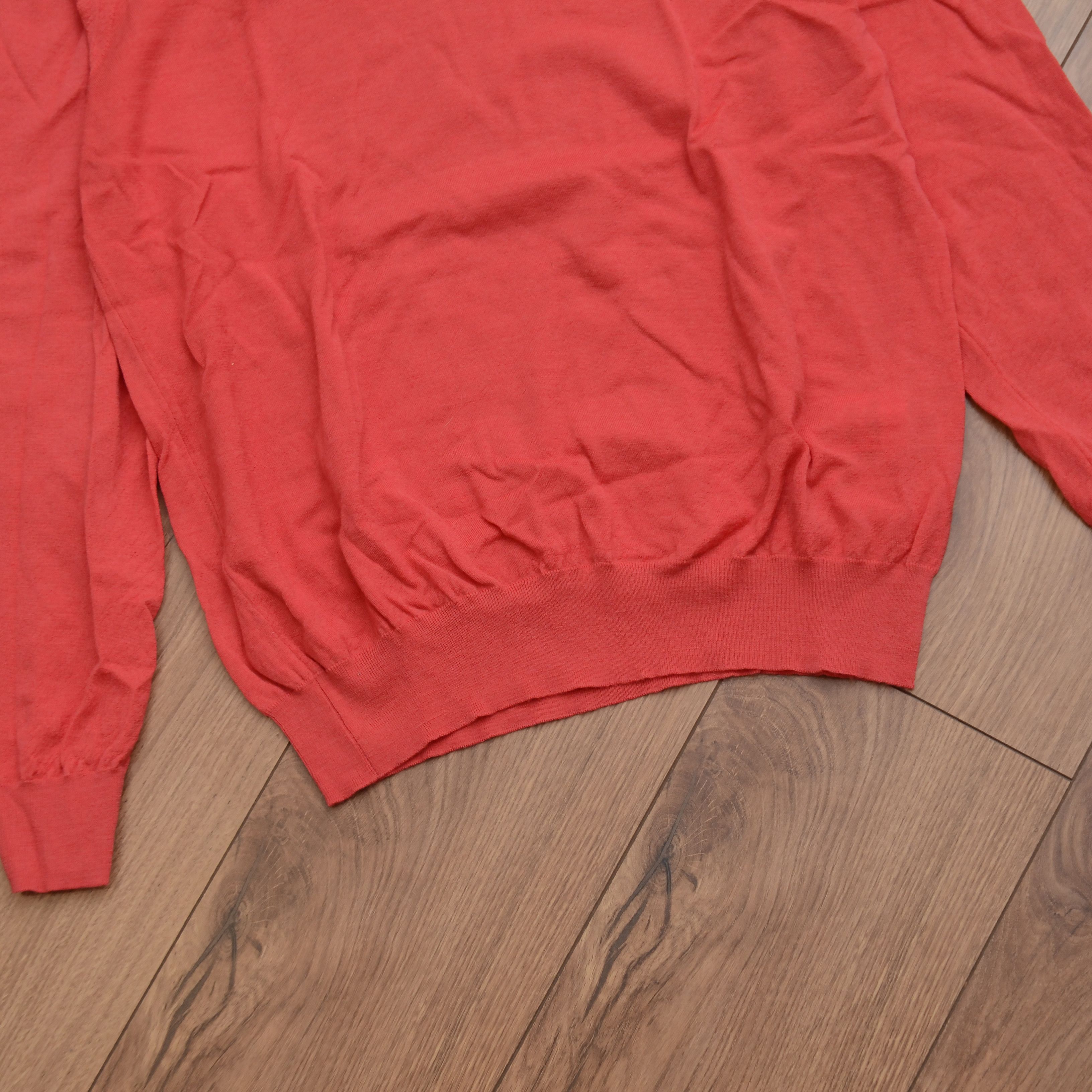Hackett Hackett London 100% Merino Wool Crew V-Neck Jumper Size US L / EU 52-54 / 3 - 7 Thumbnail
