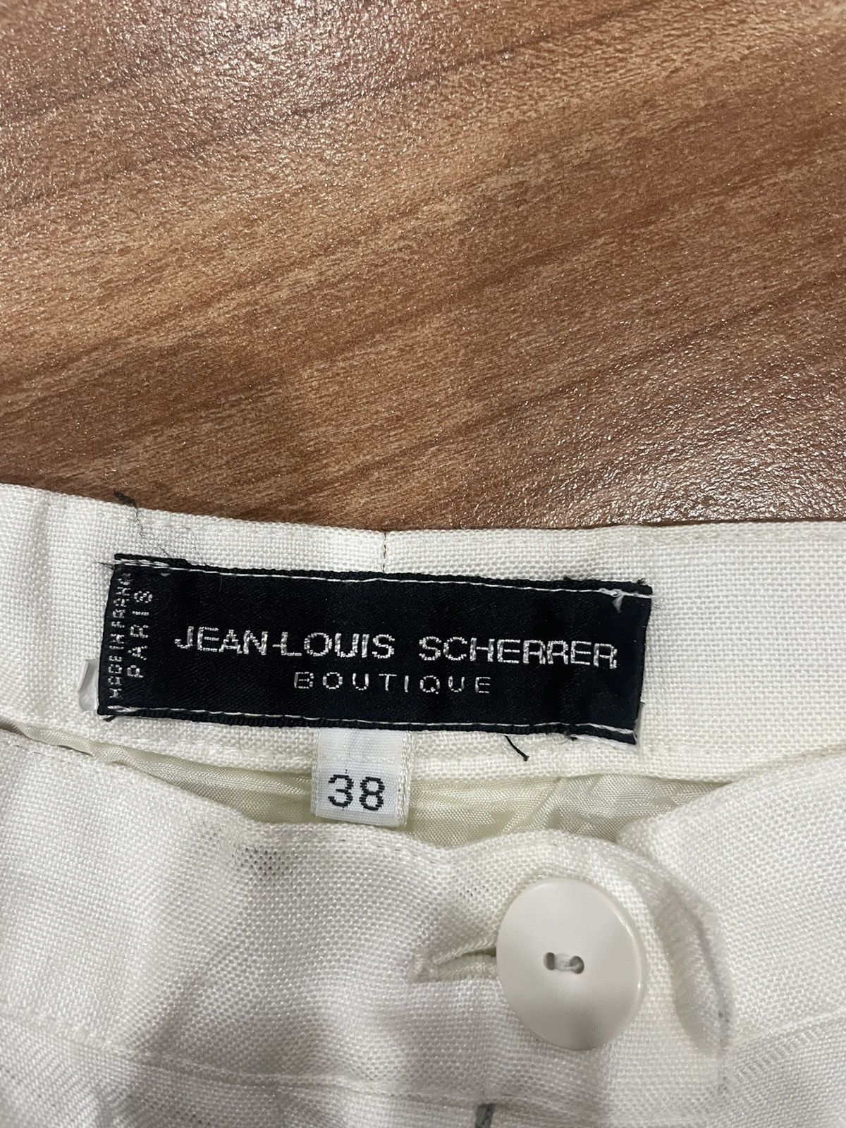 Jean-Louis Scherrer Jean-Louis Scherrer White Straight Pants Size 24" / US 00 / IT 34 - 3 Thumbnail