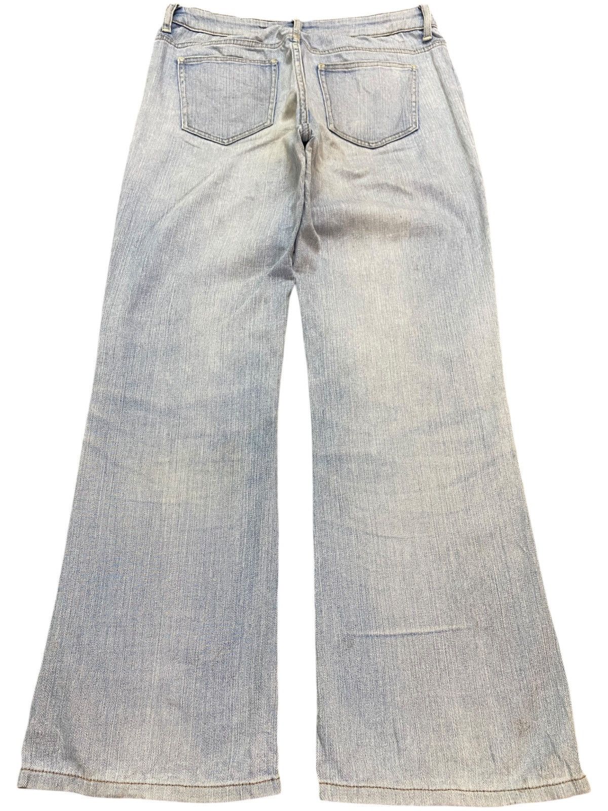 Japanese Brand Vintage Japanese Brands Uniqlo Faded Distressed Flare Jeans Size US 32 / EU 48 - 2 Thumbnail