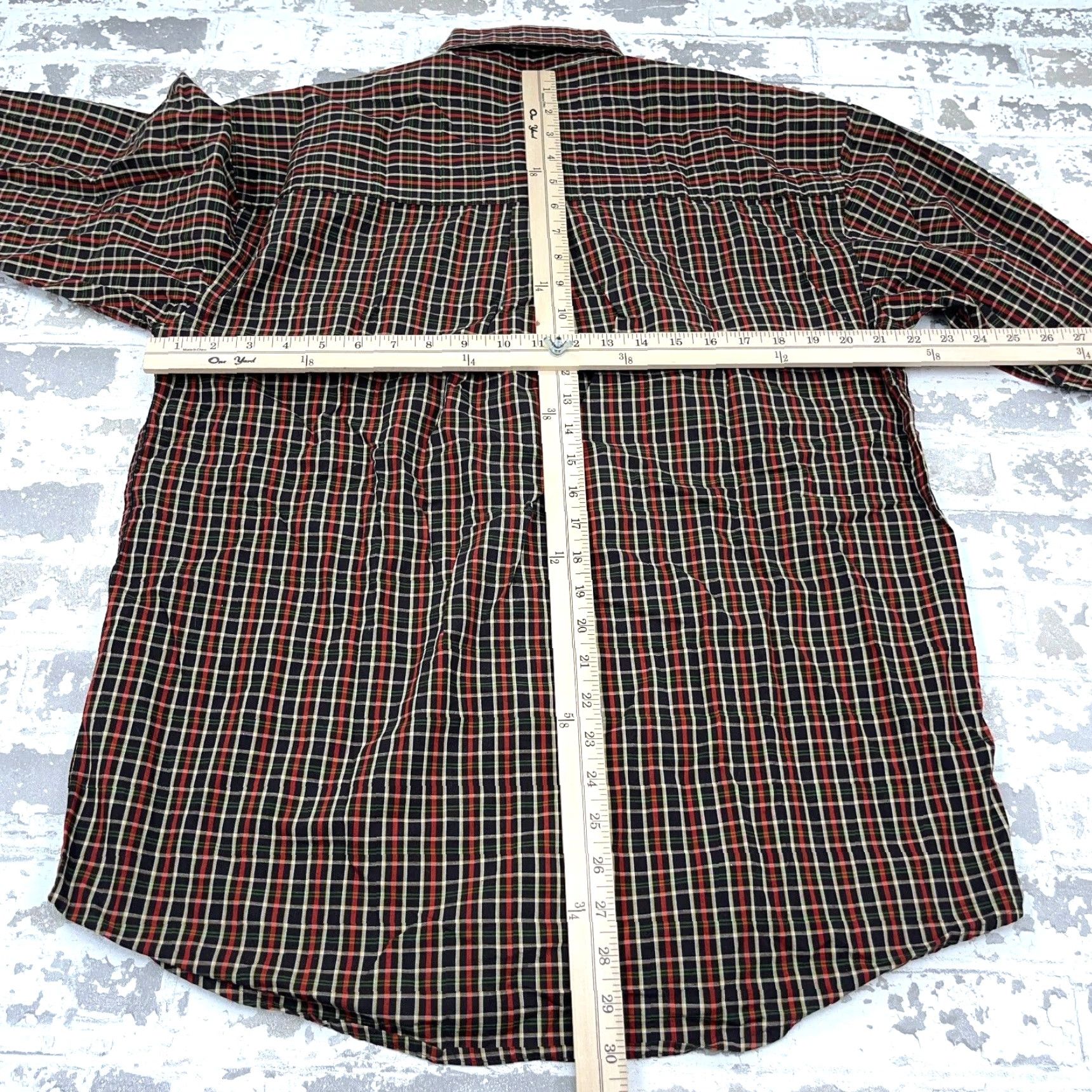 Wrangler Wrangler Shirt Men Medium Brown Plaid Button Up George Straight Western Cowboy Size US M / EU 48-50 / 2 - 5 Thumbnail