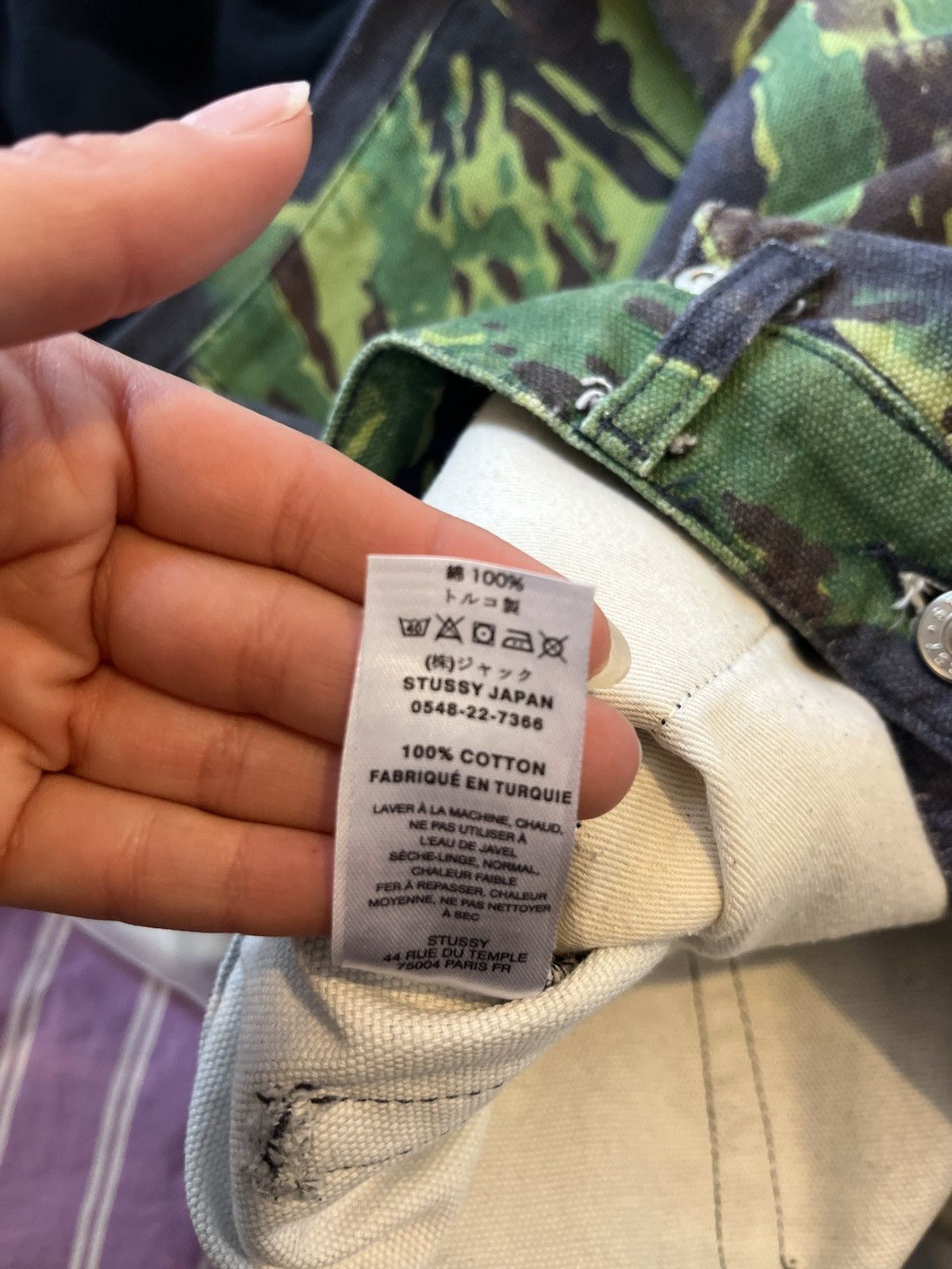 Stussy Stussy x Lucien Smith Camo Tigris Canvas Big Ol Jeans | Grailed