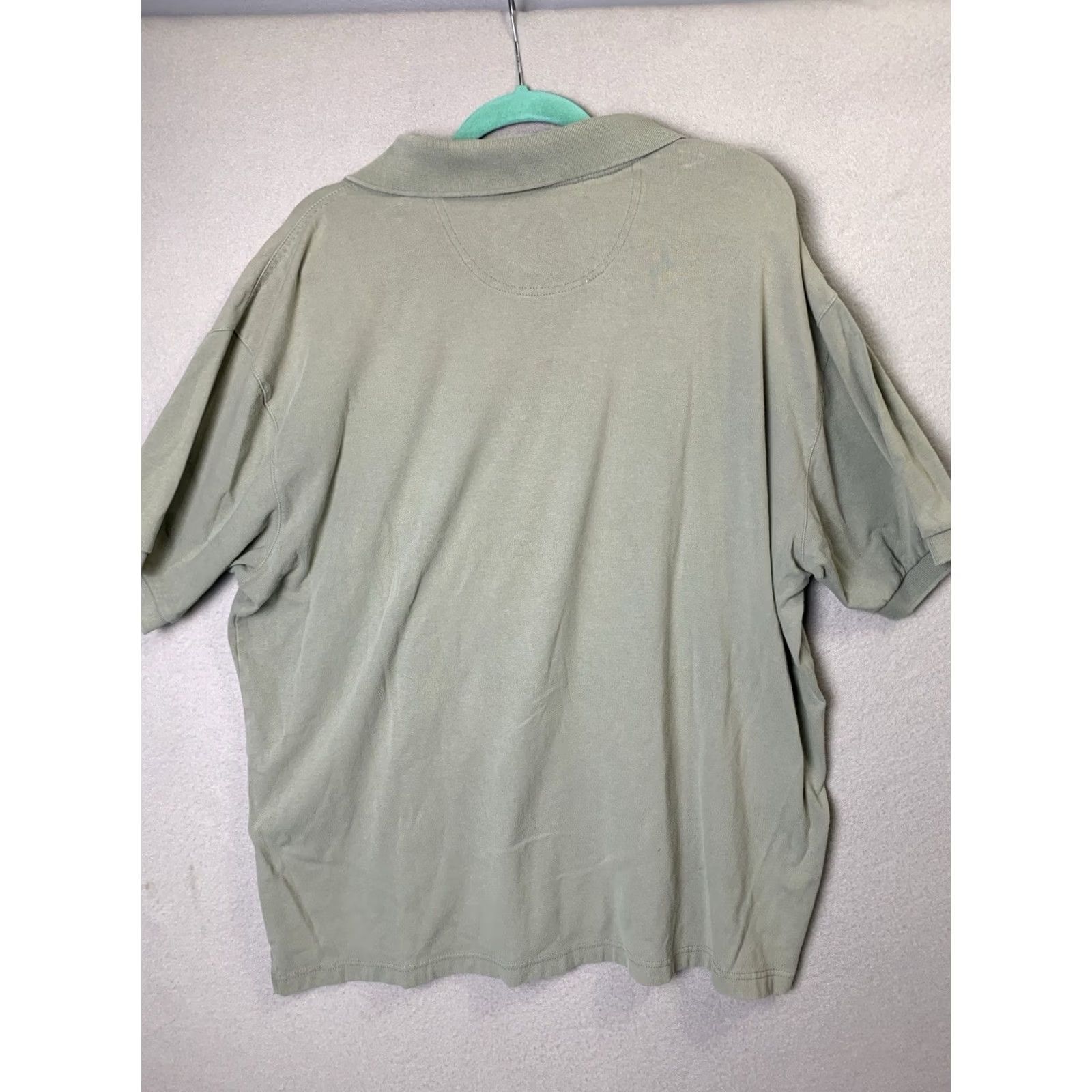 Nat Nast VINTAGE Nat Nast Shirt Men XL Green Polo Plain Basic Pima Cotton Minimal Everyday Office Size US XL / EU 56 / 4 - 2 Thumbnail