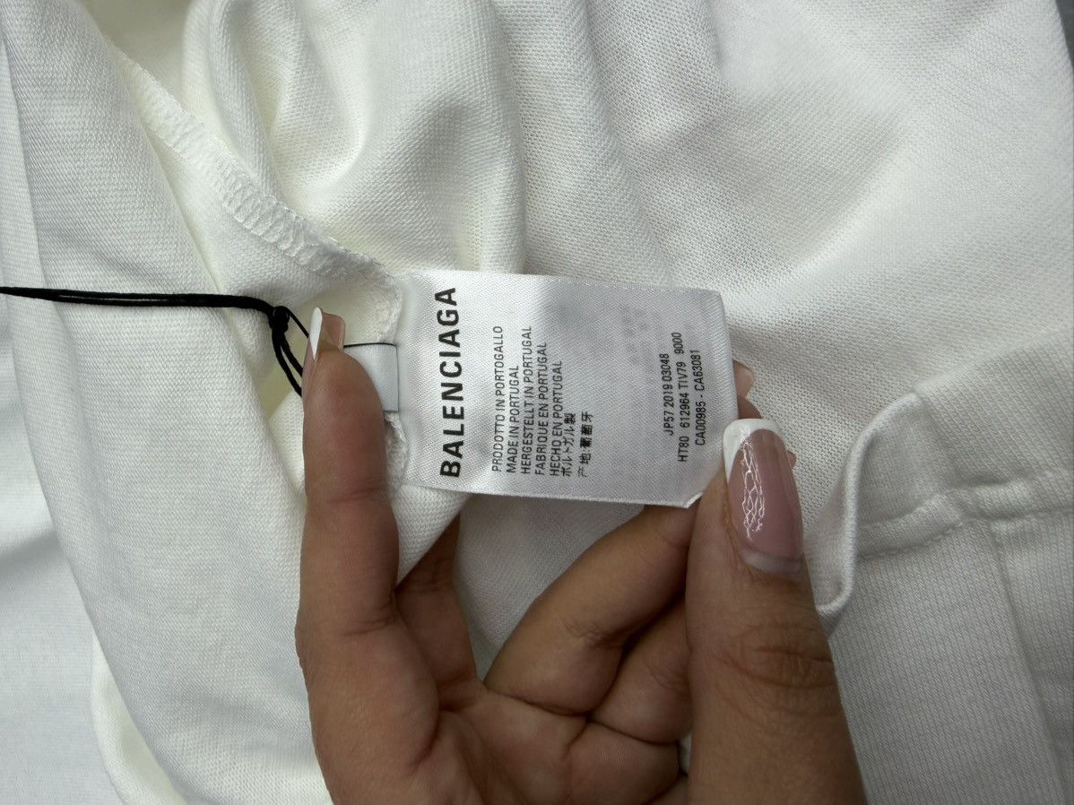 Balenciaga Balenciaga White Mastercard Tee Size S / US 4 / IT 40 - 8 Thumbnail