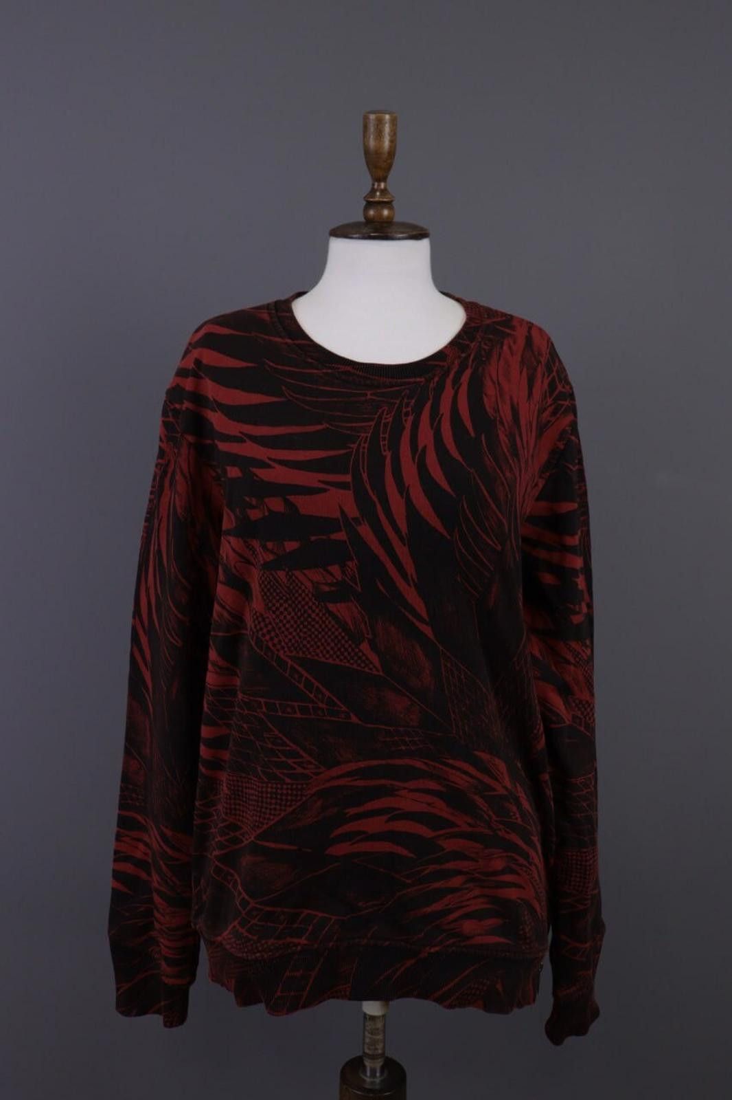 Just Cavalli Just Cavalli Red Floral Sweatshirt Jumper Sweater Size L Size L / US 10 / IT 46 - 1 Thumbnail