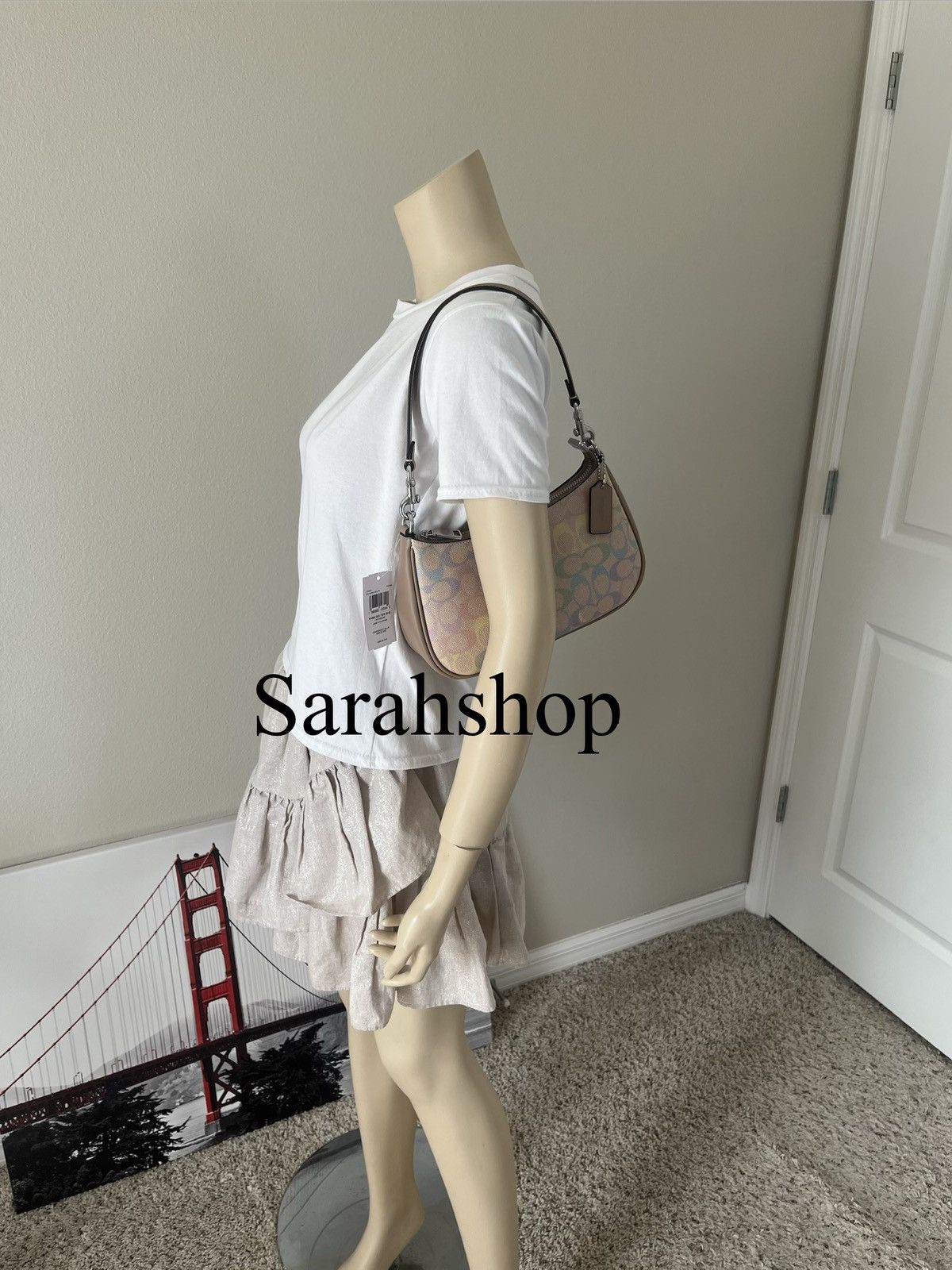 Coach Coach Teri Shoulder Bag In Rainbow Signature Canvas Size ONE SIZE - 6 Thumbnail