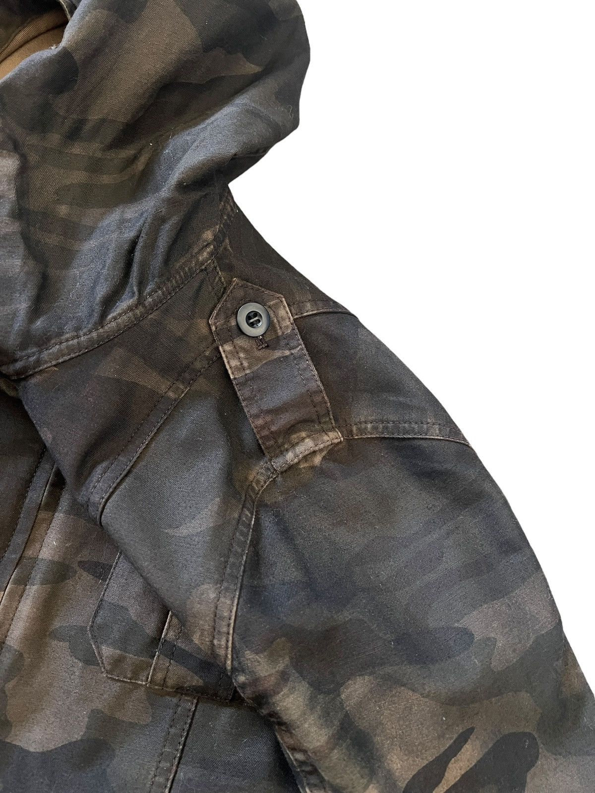 Shellac 2000s Shellac Camo Hooded Tactical Zipper Jacket Size US S / EU 44-46 / 1 - 9 Thumbnail