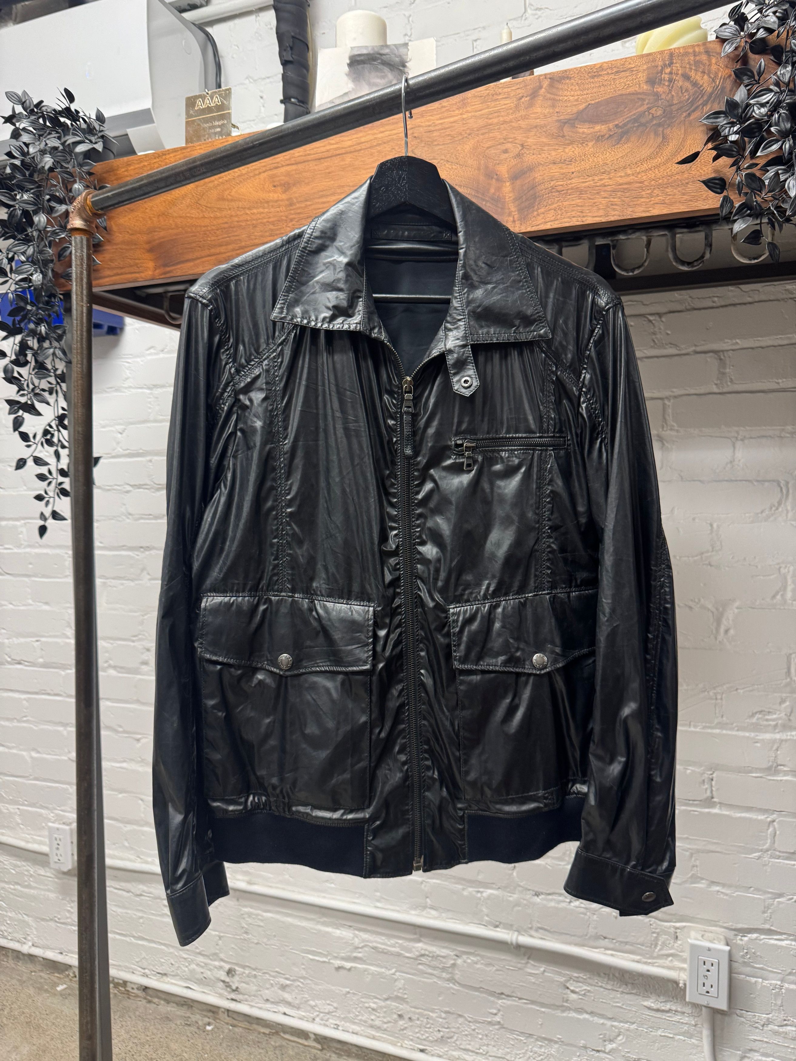 Prada 2000s Prada Sport Matte Black Nylon Cargo Jacket Size US M / EU 48-50 / 2 - 1 Thumbnail