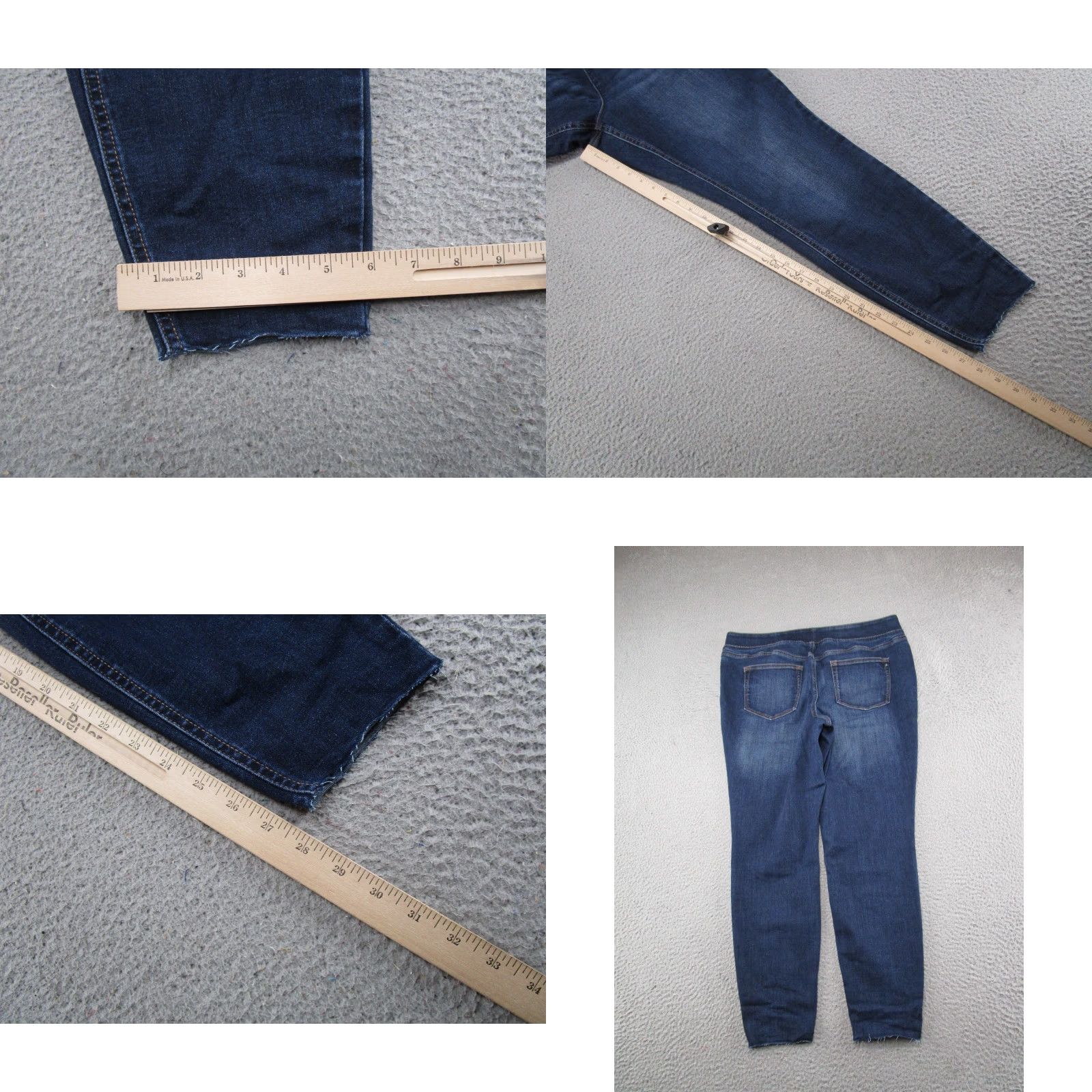 Vintage Maurices Blue Stretch Denim Elastic Waist Jegging Jeans Skinny Size XL Reg Womens Size 40" / US 18 - 8 Thumbnail