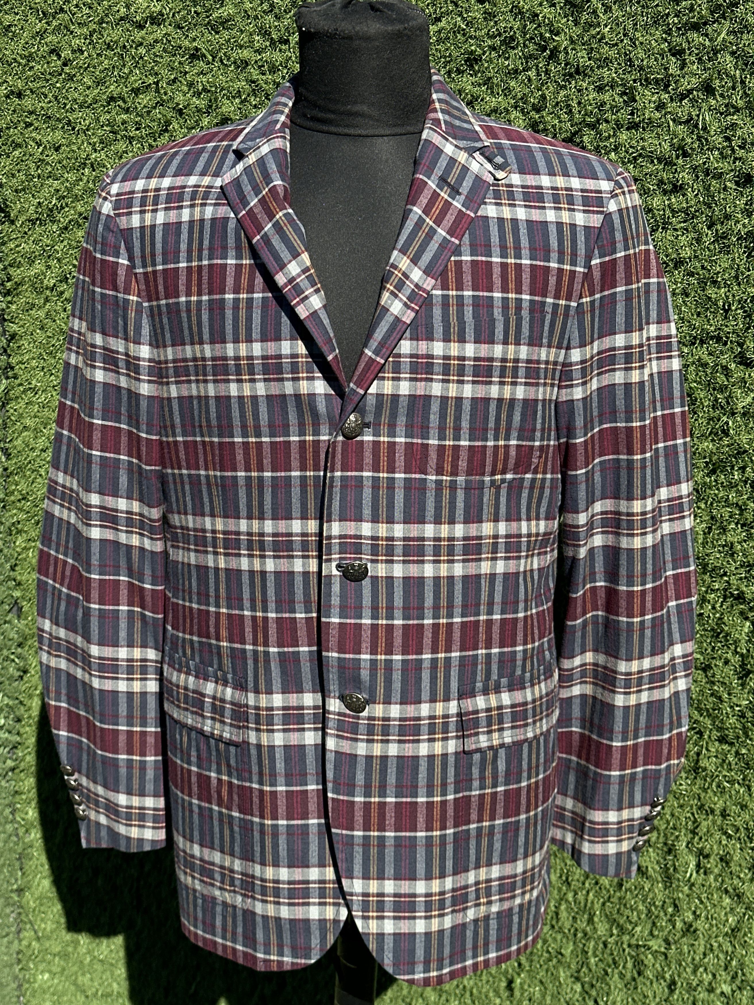 Polo Ralph Lauren Polo Ralph Lauren Plaid Convertible Collar Sport Blazer 52R Size 52R - 9 Thumbnail