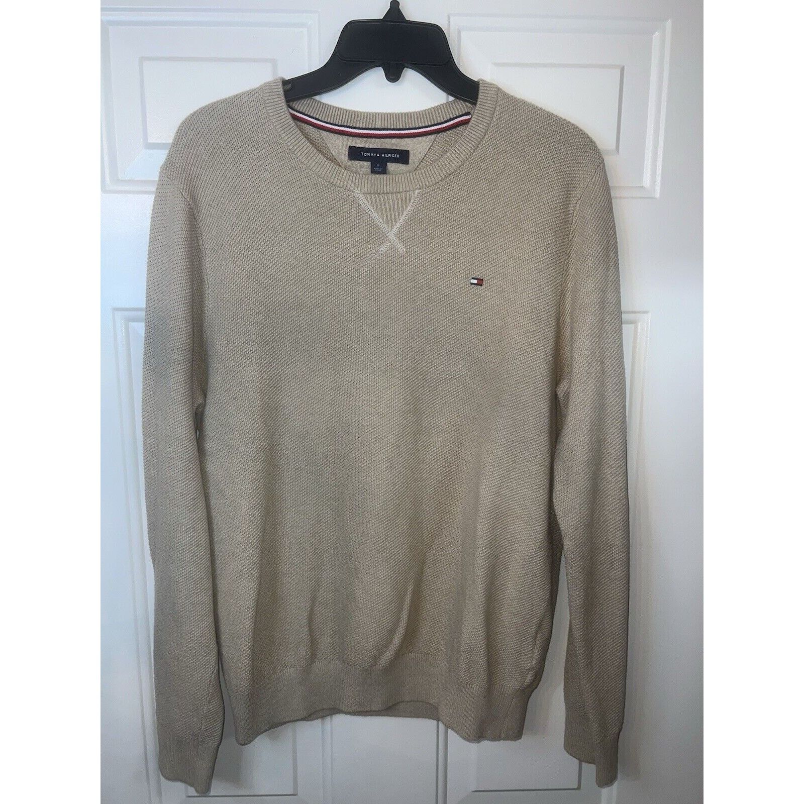 Tommy Hilfiger Tommy Hilfiger Mens Sweater Tan Red White Size Medium Size US M / EU 48-50 / 2 - 1 Thumbnail
