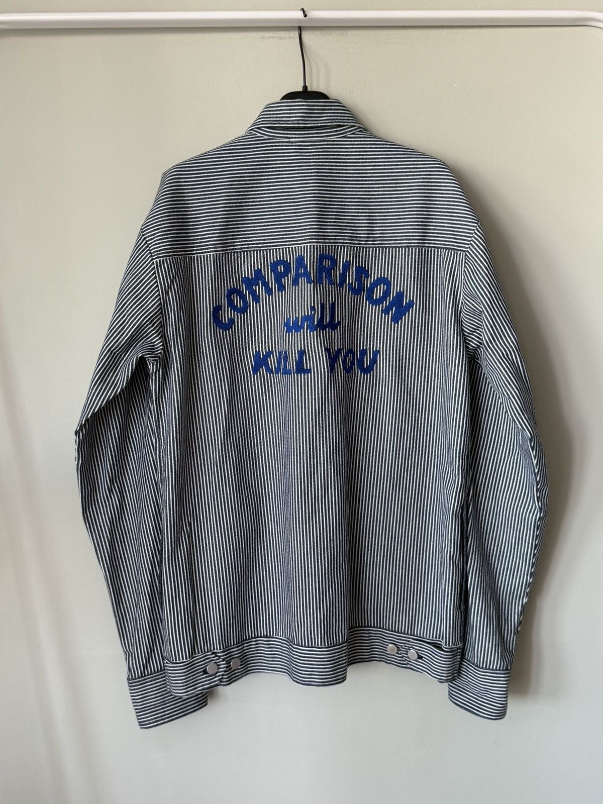 Japanese Brand Comparison will kill you striped overshirt jacket Size US L / EU 52-54 / 3 - 1 Thumbnail