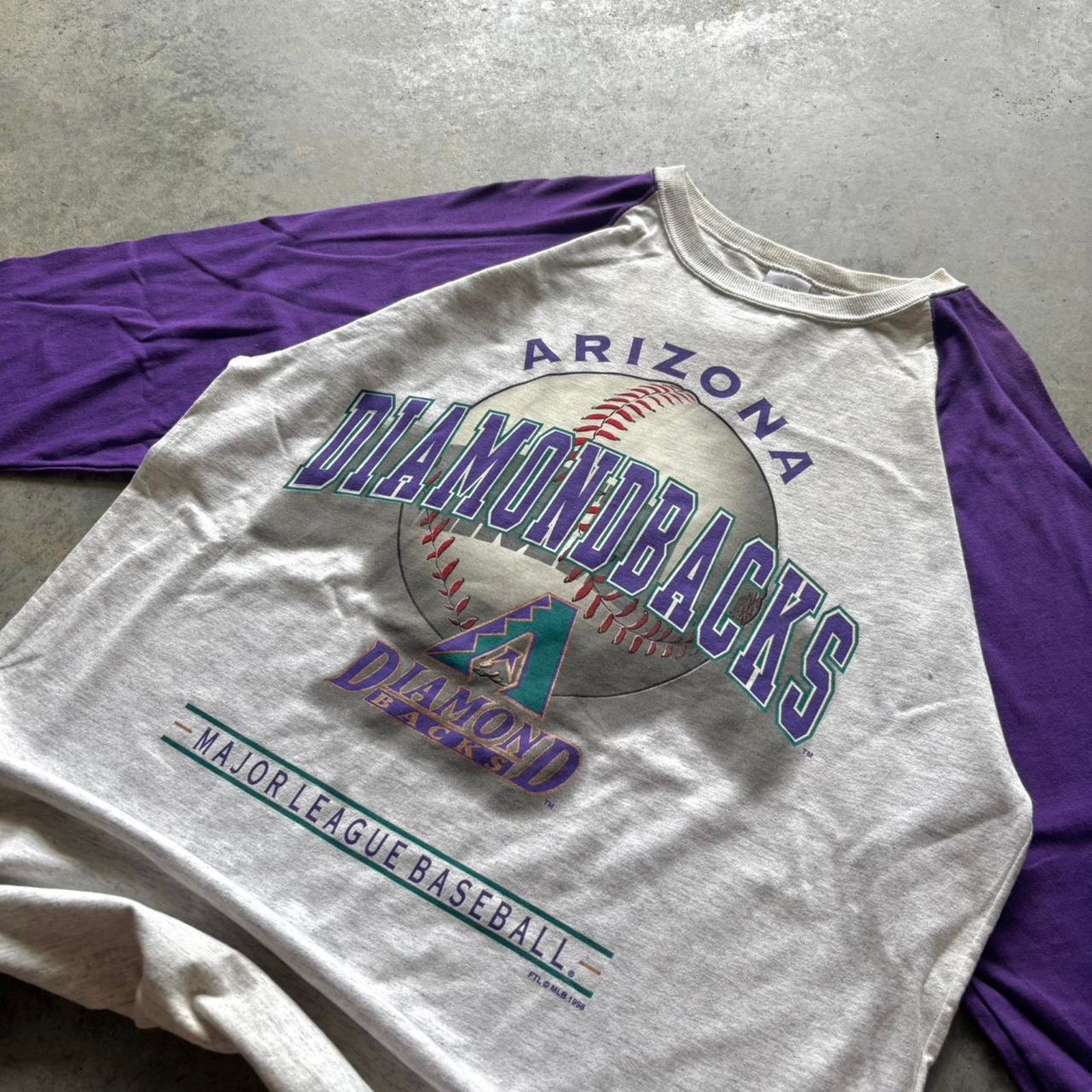 Japanese Brand × Salem Sportswear × Vintage Vintage 90s Salem Sportswear Arizona Diamondbacks T-shirt Size US L / EU 52-54 / 3 - 2 Thumbnail