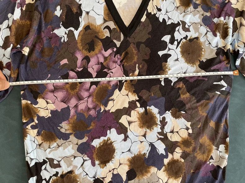 Versace Versace Mulberry silk floral sweater Size XL / US 12-14 / IT 48-50 - 4 Thumbnail