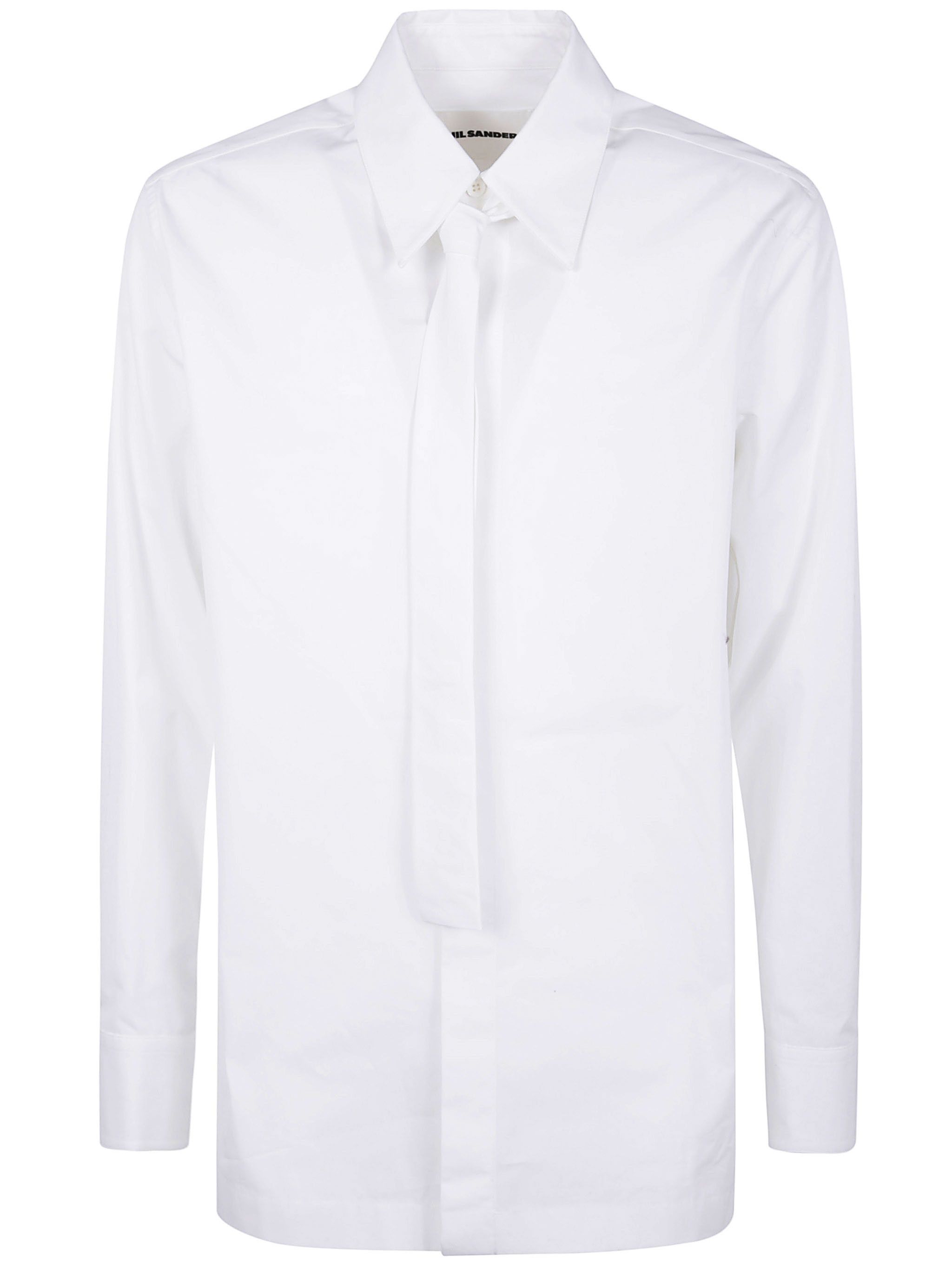 Jil Sander SHIRT WITH TIE Size US XXL / EU 58 / 5 - 1 Thumbnail