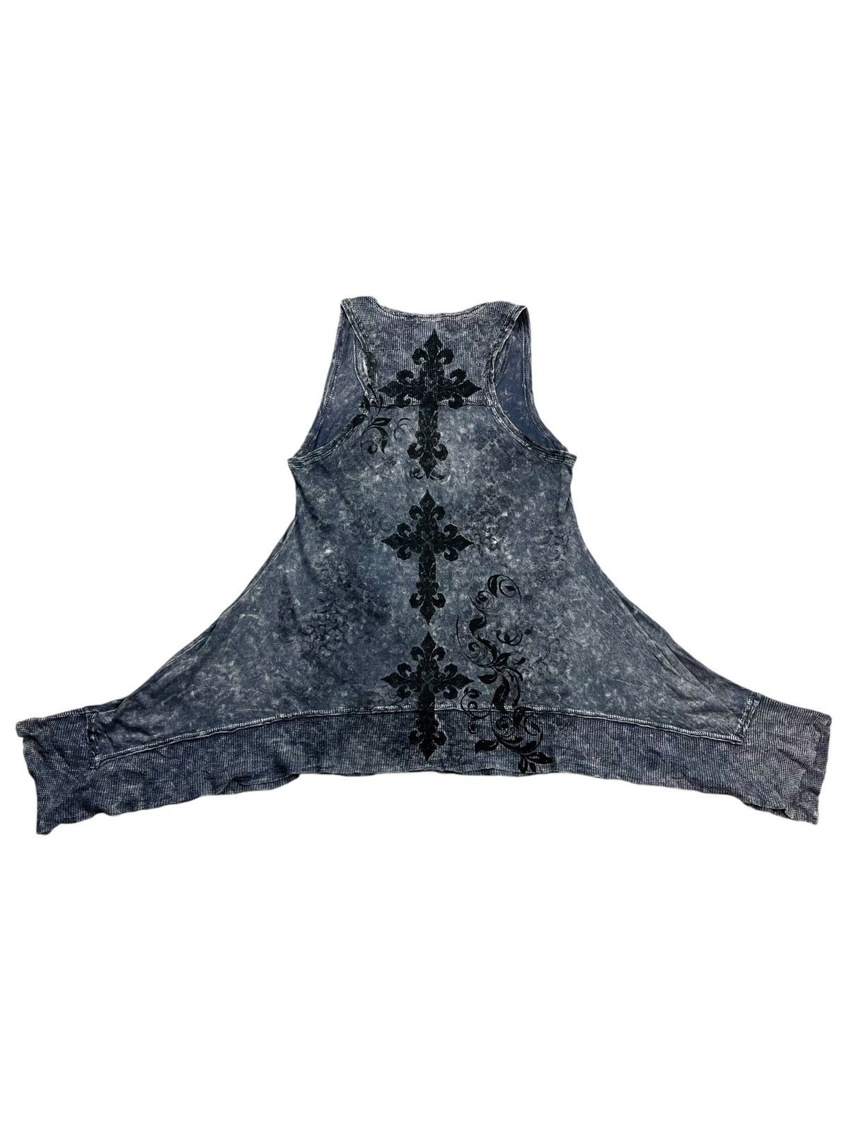 If Six Was Nine 2000 Vocal - Midas Style Rhinestone Cross Tank Top Size US M / EU 48-50 / 2 - 3 Thumbnail