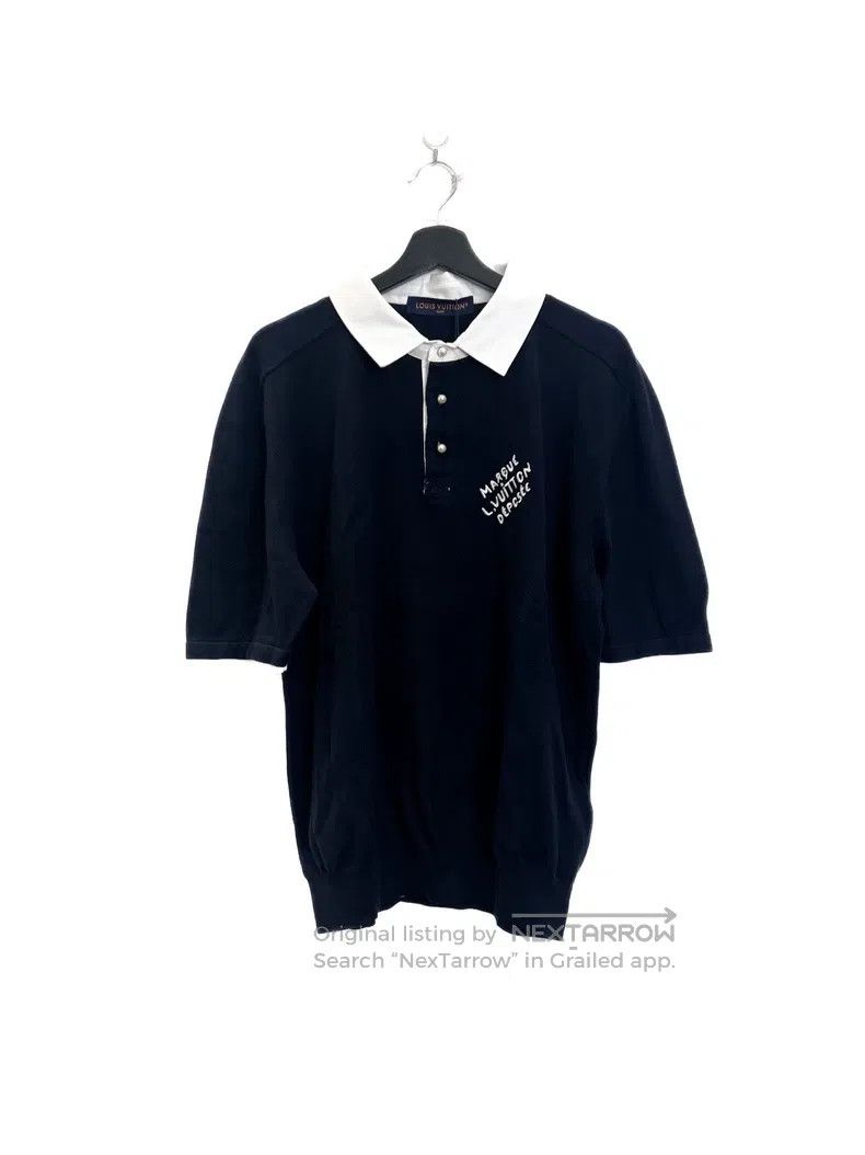 Louis Vuitton Louis Vuitton Pearl button embroidered monogram short slee Size US L / EU 52-54 / 3 - 1 Thumbnail