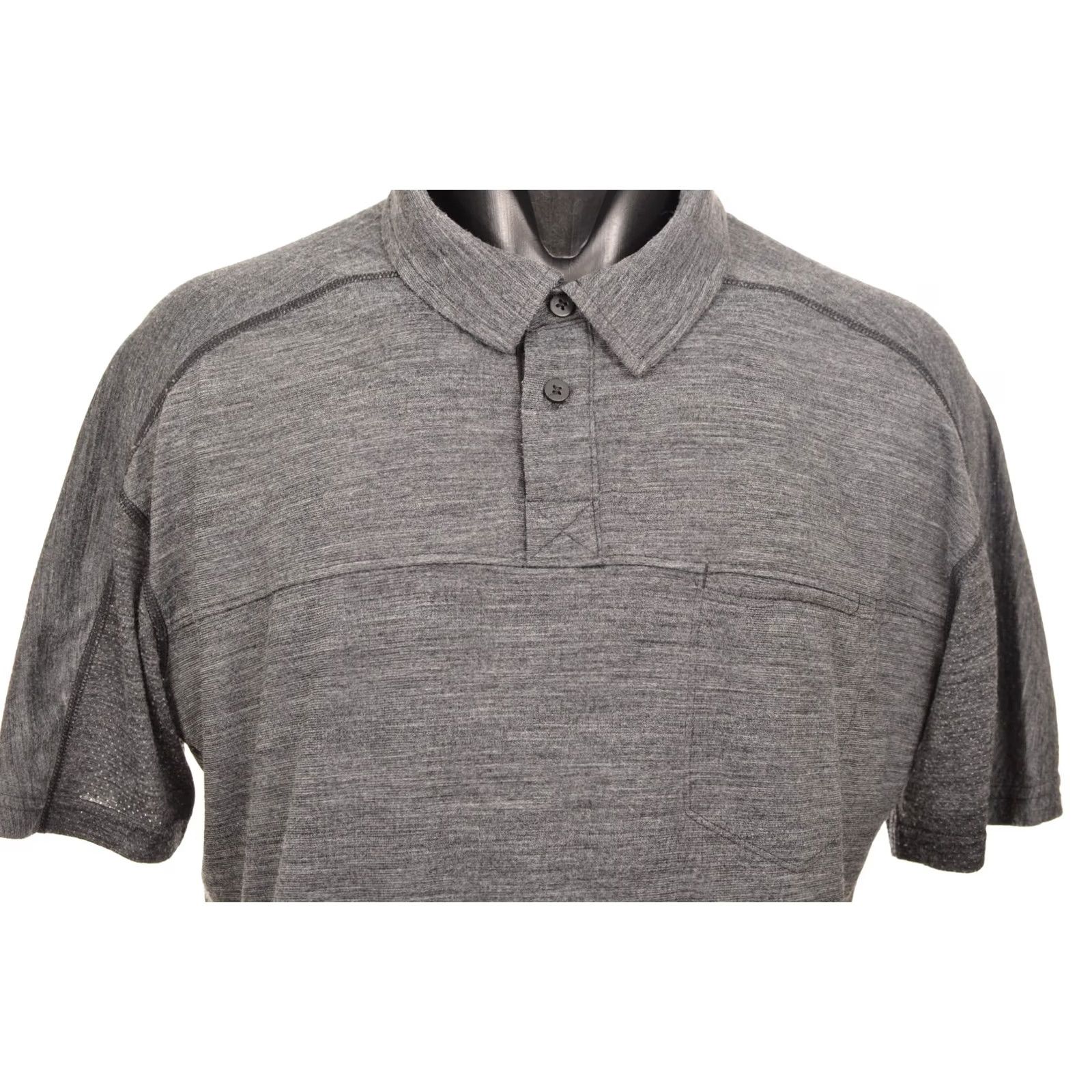 Smartwool SmartWool Polo Shirt Men’s Everyday Exploration Merino Wool Size M Gray Short Sleeve Polo Mens Size US M / EU 48-50 / 2 - 2 Thumbnail