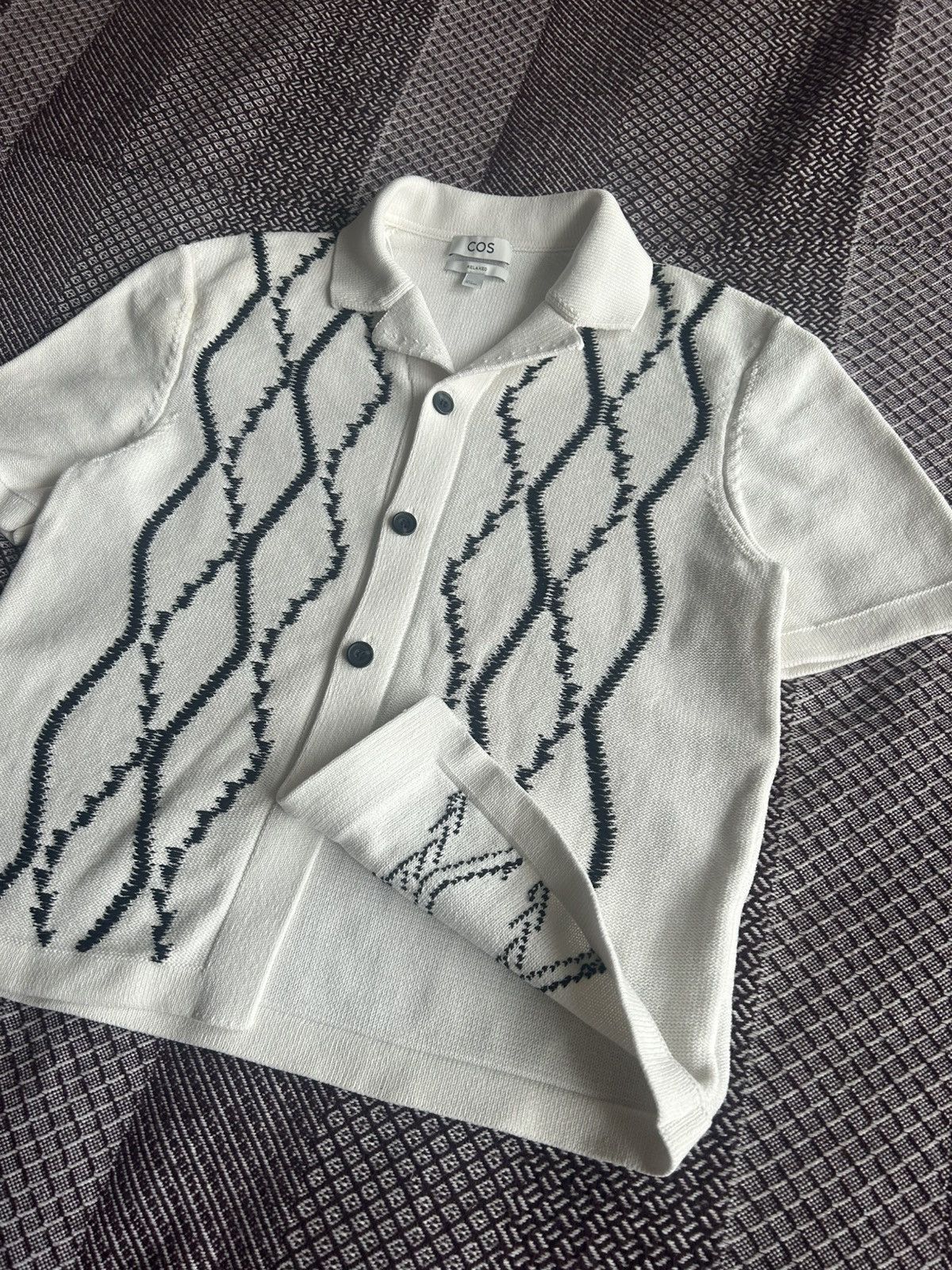 Cos COS Old Money Style Polo T-shirt Mens Relaxed Fit Size S / M Size US M / EU 48-50 / 2 - 6 Thumbnail