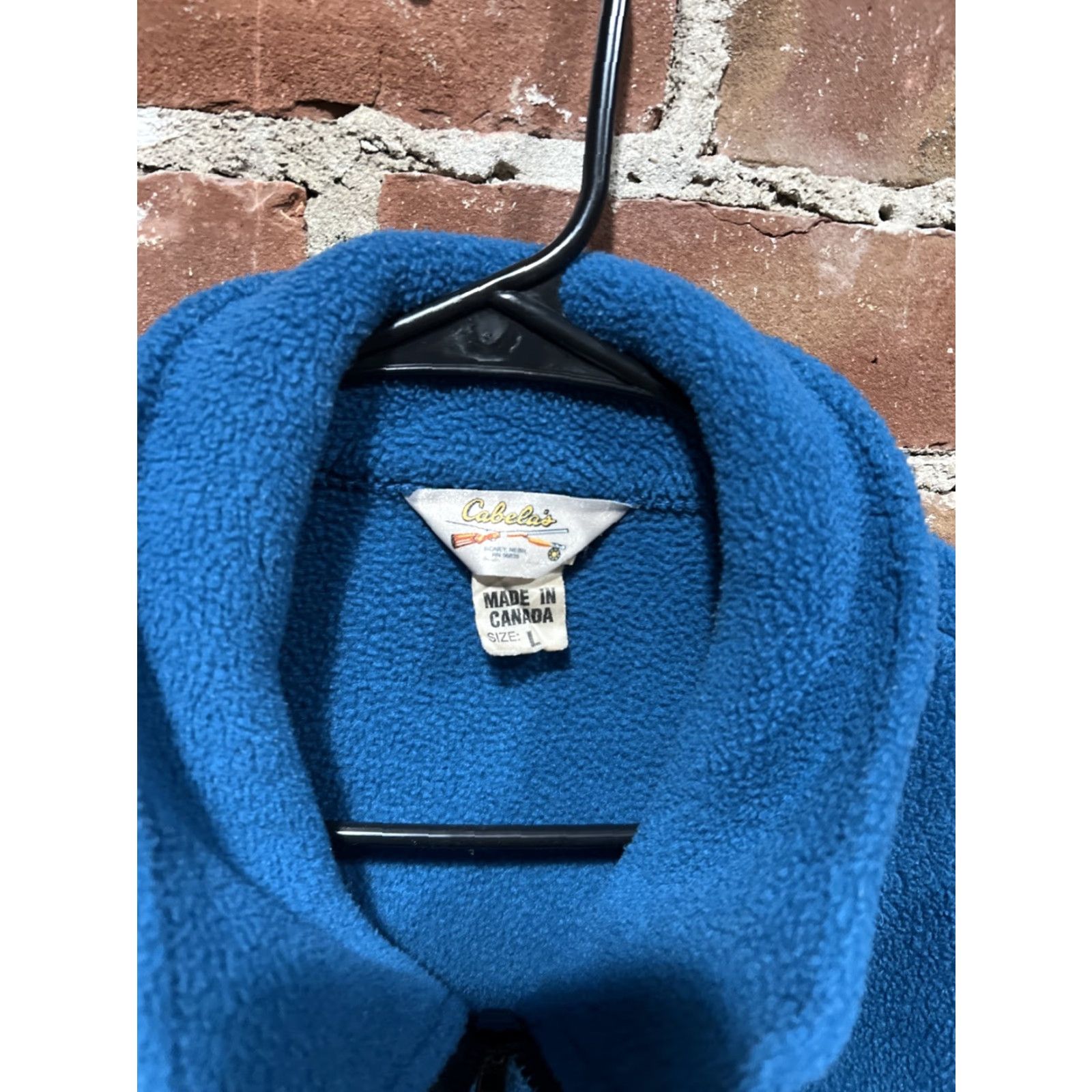 Vintage VINTAGE Cabela’s Jacket Mens L Blue Teal Fleece Zip Up Bomber Style Polartec Pockets 90s Hunting Canada Size US L / EU 52-54 / 3 - 2 Thumbnail