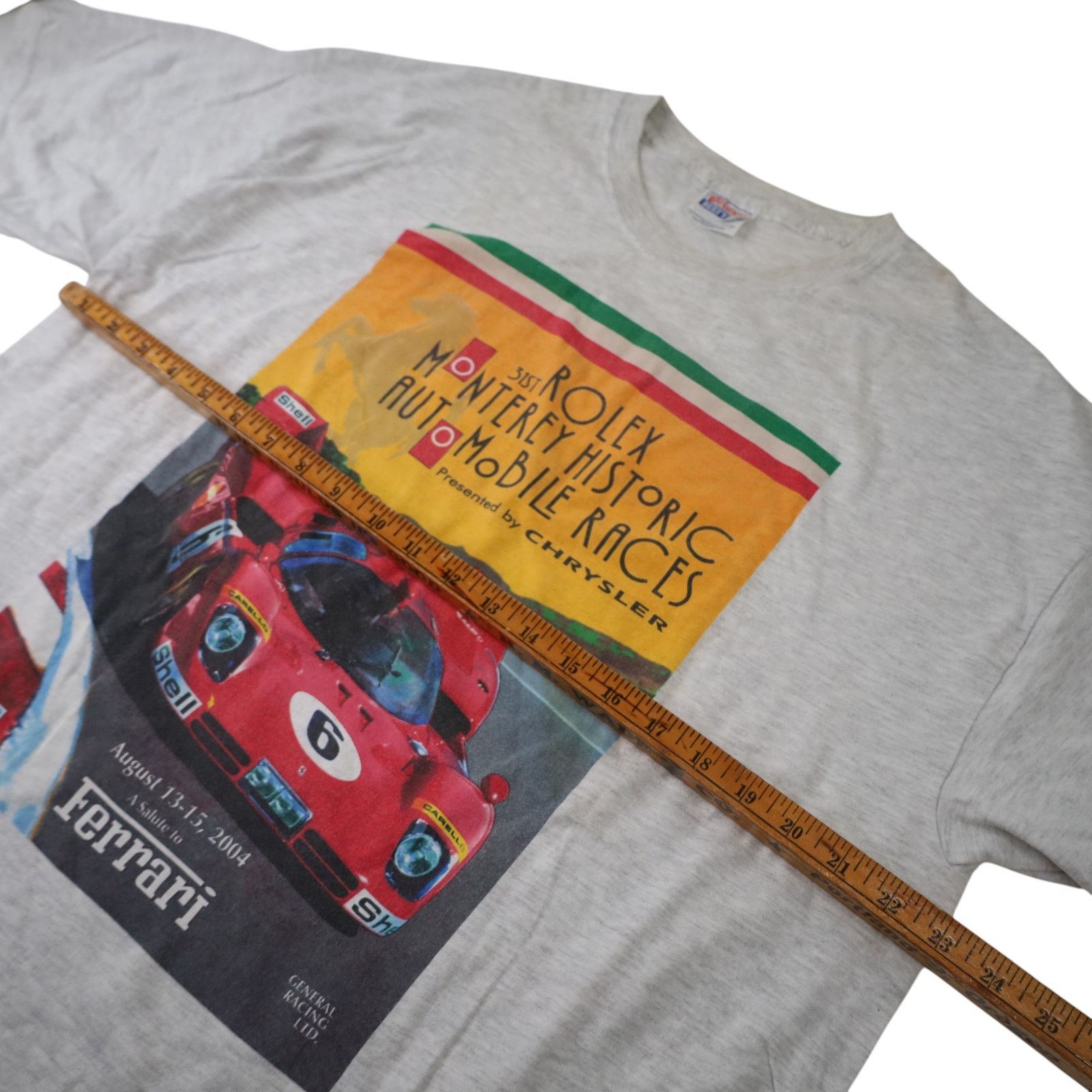 Ferrari × Rolex × Vintage VTG Rolex Ferrari Monterey Historic Races Graphic T Shirt Size US XL / EU 56 / 4 - 7 Thumbnail