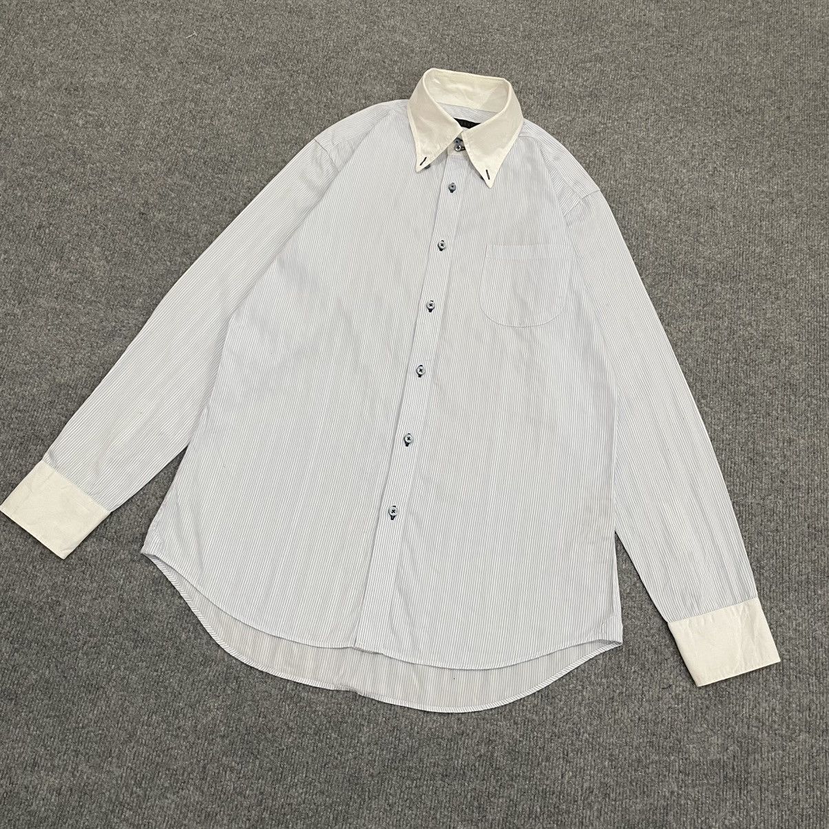Japanese Brand Jun Men Button Up Shirt Workwear Yohji Yamamoto Style Size US M / EU 48-50 / 2 - 2 Thumbnail