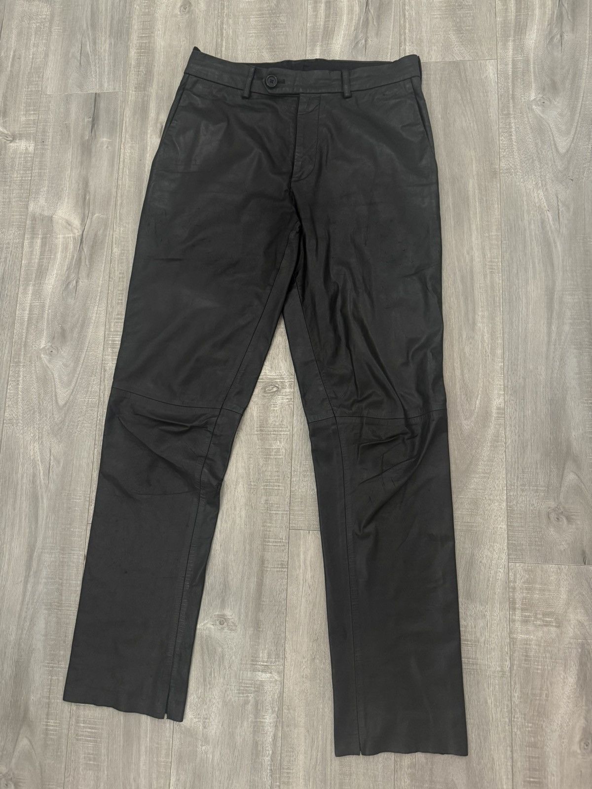 Helmut Lang Helmut Lang Leather Pants - Sample FW2019 Size US 31 - 1 Thumbnail
