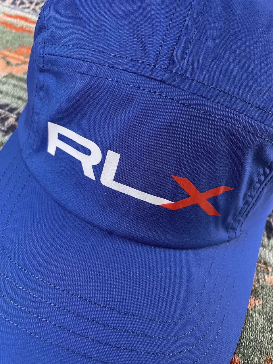 RLX Ralph Lauren × Ralph Lauren Ralph Lauren RLX 5 panels Leather Baseball Hat Cap Size ONE SIZE - 4 Thumbnail