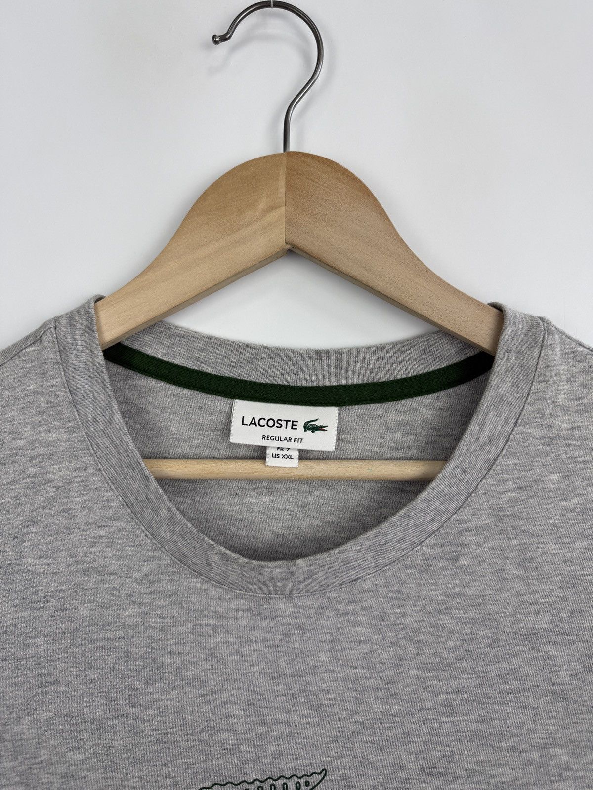 Lacoste 🇫🇷 Lacoste Regular Fit T-Shirt Made in France Rare Size US XXL / EU 58 / 5 - 9 Thumbnail