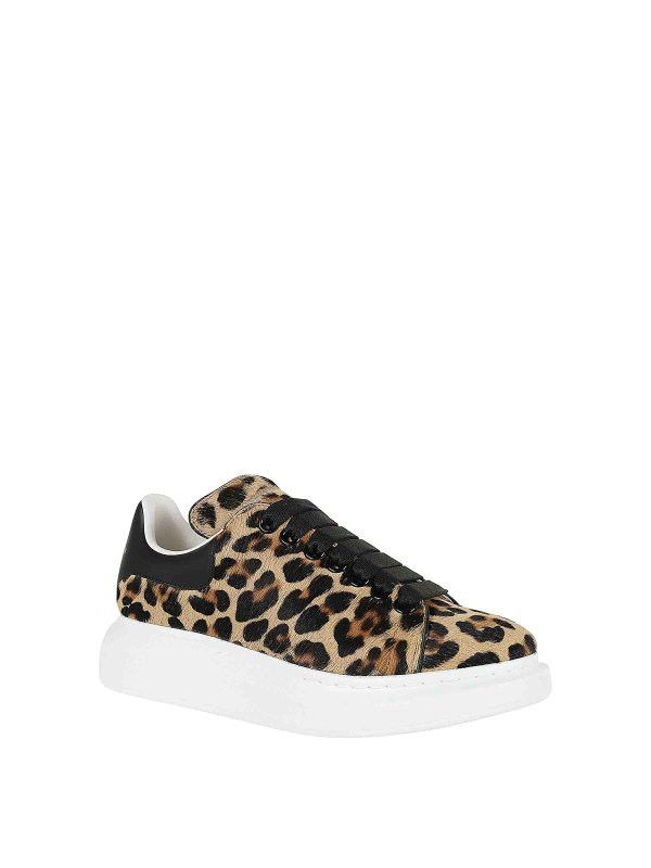 Alexander McQueen o1w1db10925 Oversized Sneaker in Leopard/Brown Size US 8.5 / IT 38.5 - 2 Thumbnail