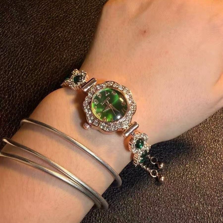 Other Vintage Babysbreath Bracelet Watch – Green Dial Size ONE SIZE - 2 Thumbnail