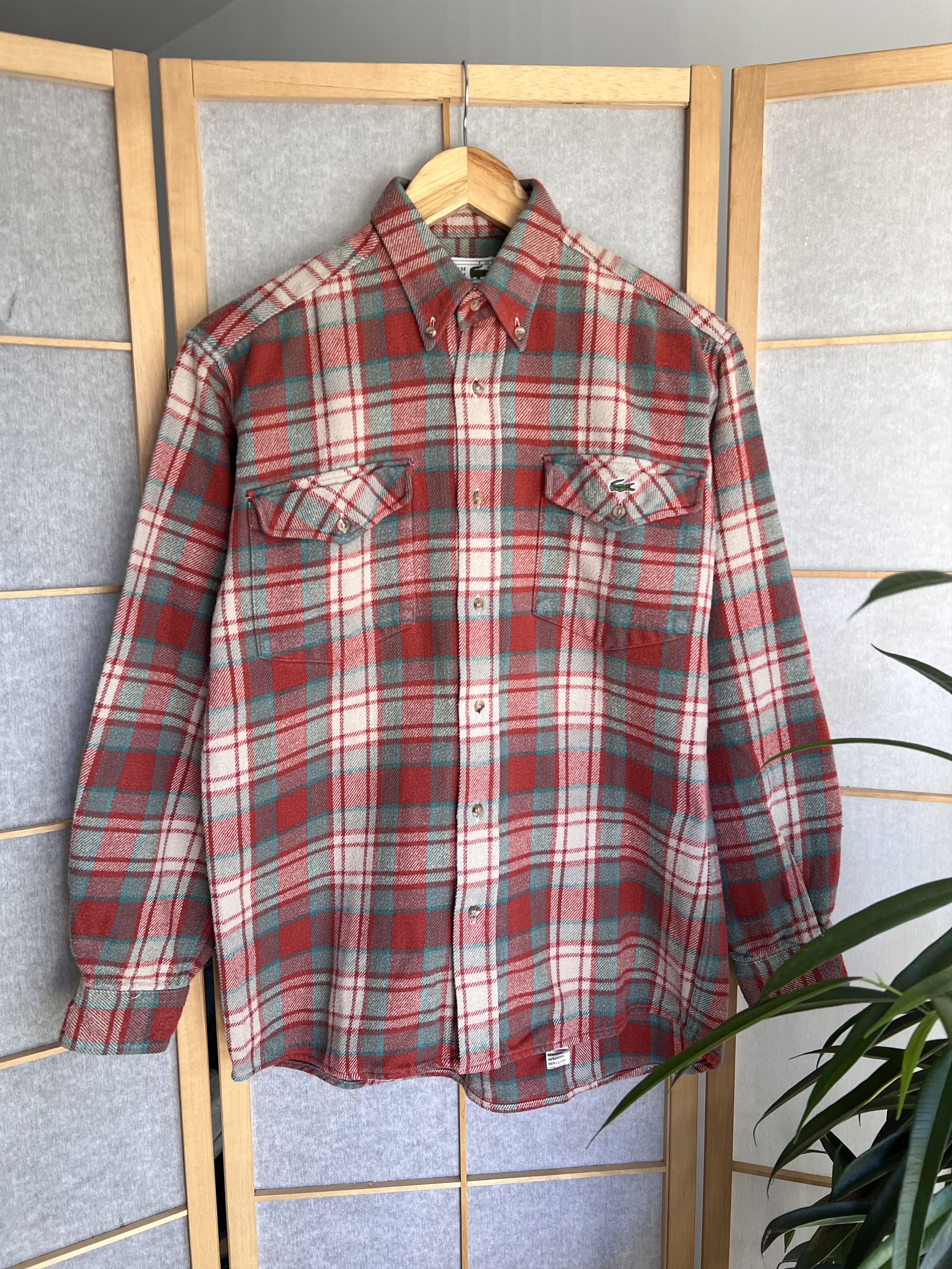 Lacoste Lacoste vintage 1990s flannel shirt plaid checked old money Size US S / EU 44-46 / 1 - 13 Thumbnail