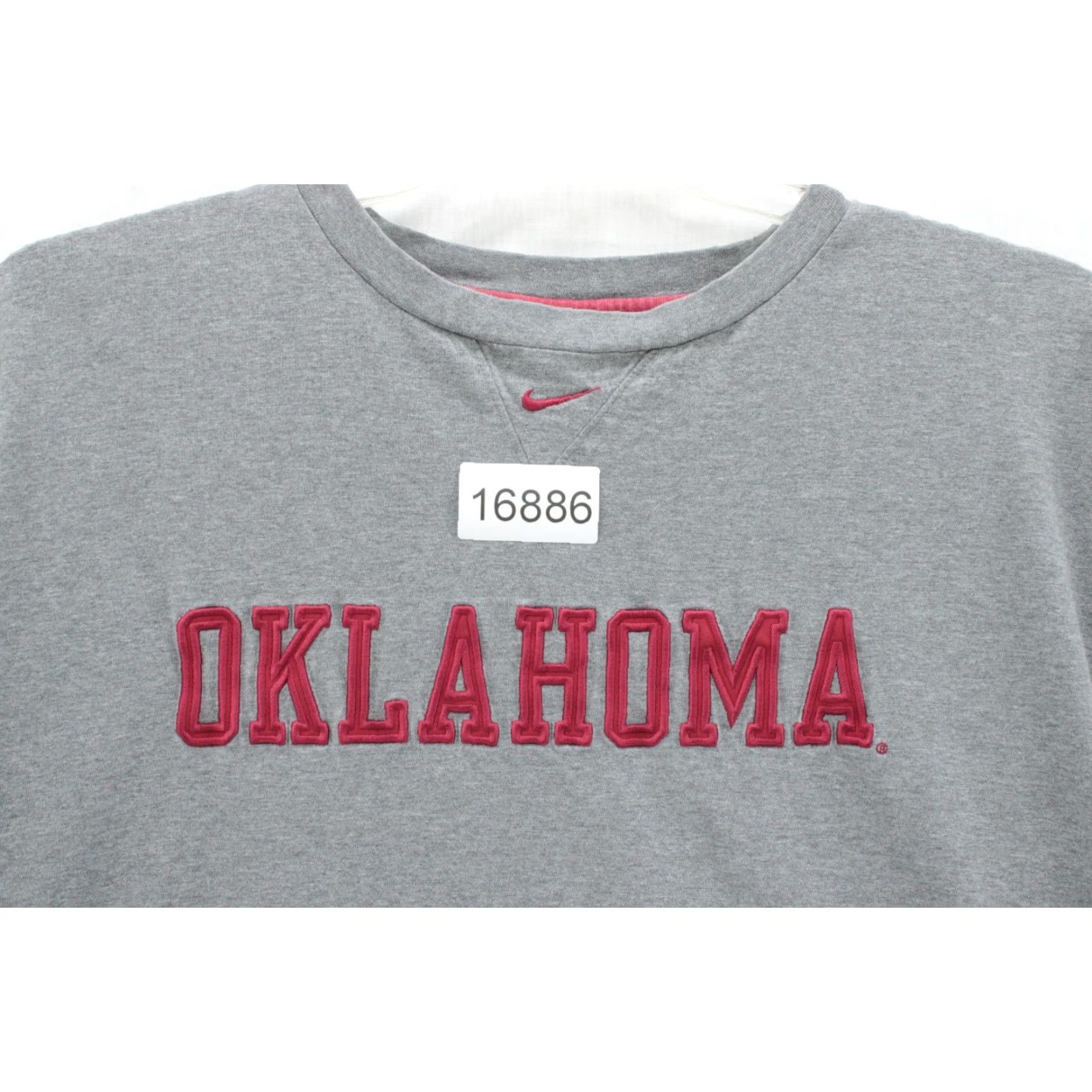 Nike Nike Tee Shirt OU Oklahoma Sooners Gray 2XL Embroidered Lettering Athletic Comfortable Shirt Mens Size US XXL / EU 58 / 5 - 8 Thumbnail