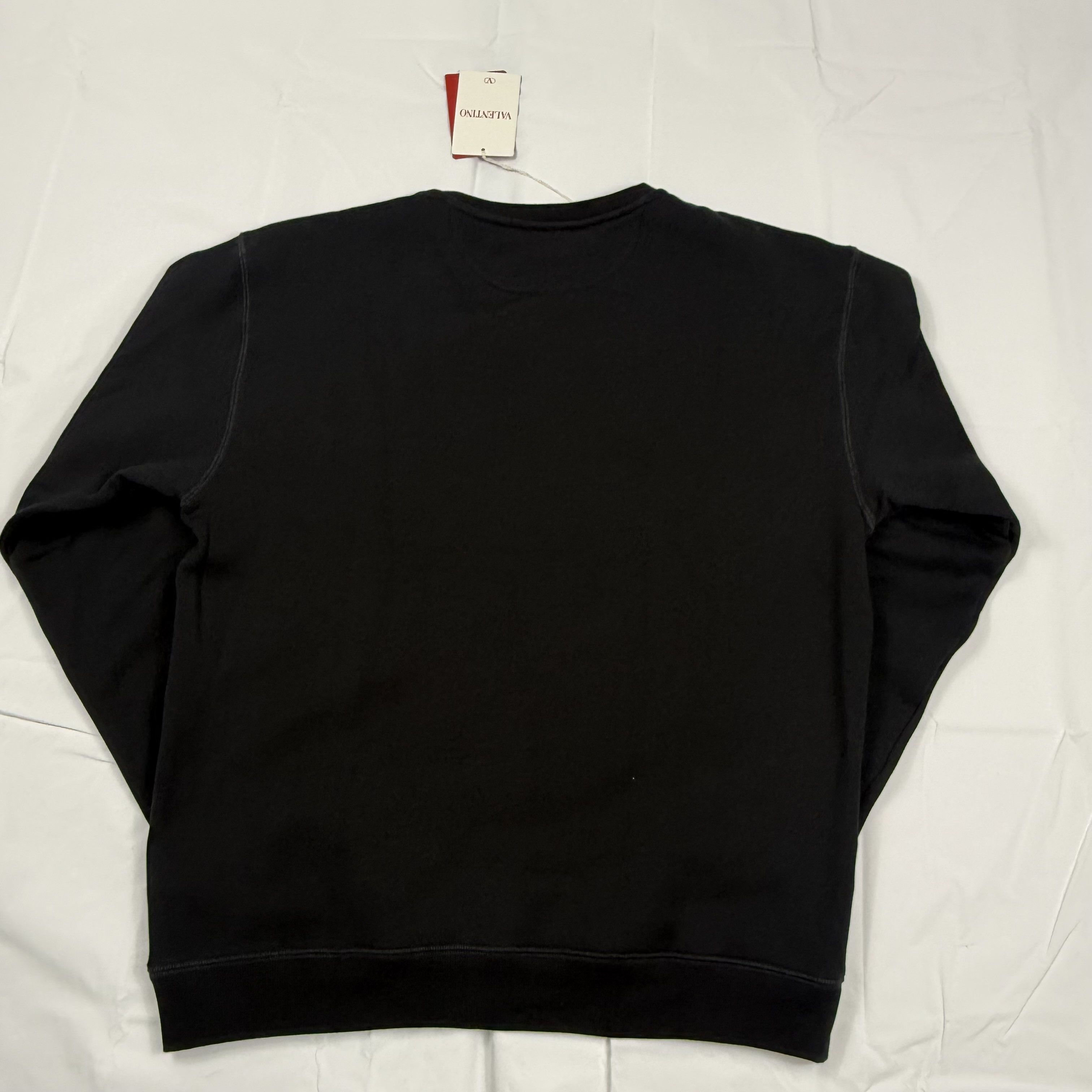 Valentino Valentino Mens Black Crewneck Sweatshirt Maison Patch NEW Size US XL / EU 56 / 4 - 10 Thumbnail