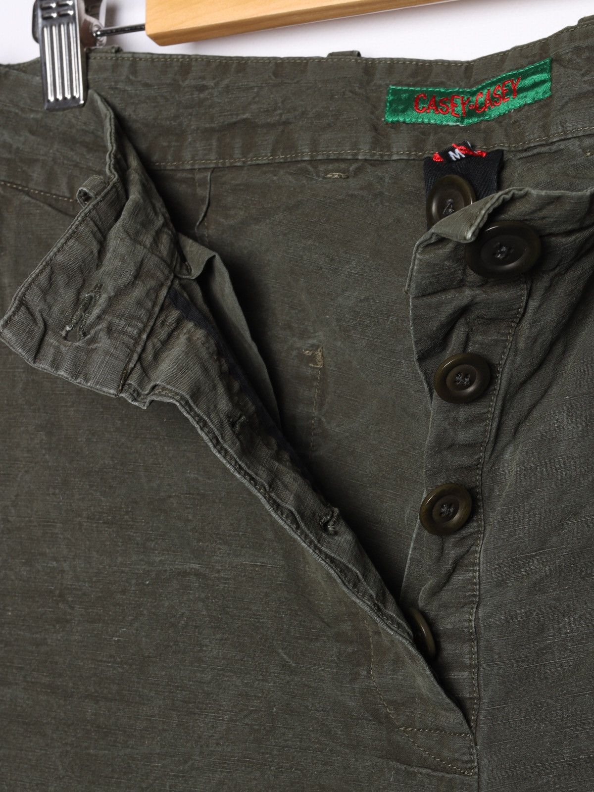 Casey Casey Casey Casey Bee Pants Washed Olive Khaki Trousers Pantalon Size 27" / US 4 / IT 40 - 20 Thumbnail