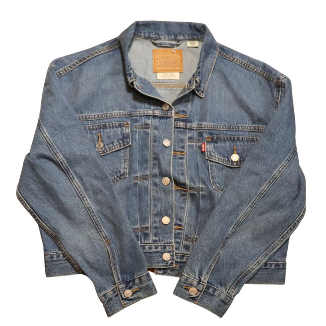 image of Levis Big E Denim Button Up (M), Women's (Size Medium)