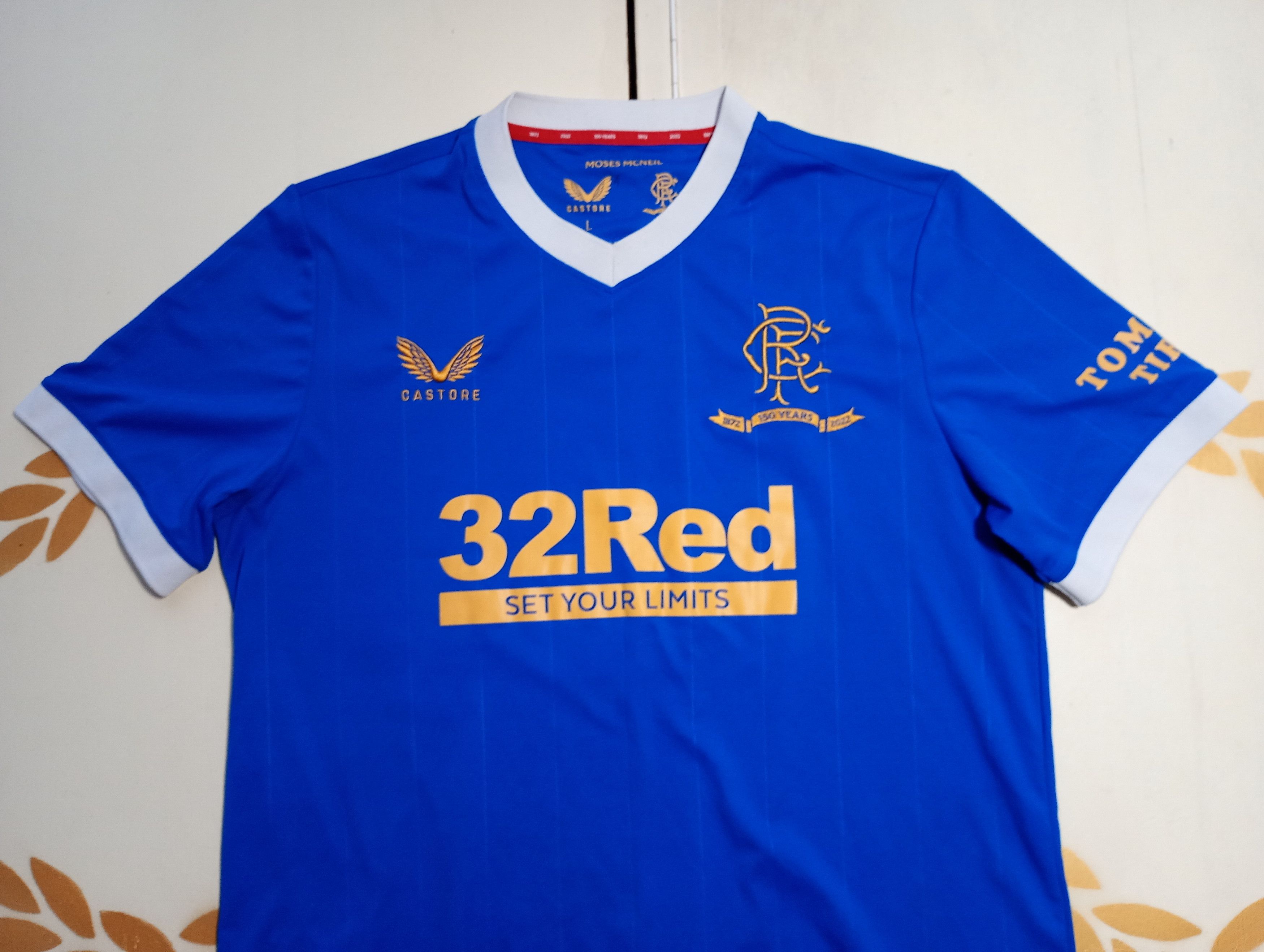 Castore Castore Glasgow Rangers Jersey 150-th Anniversary 2021-2022 Size US L / EU 52-54 / 3 - 4 Thumbnail