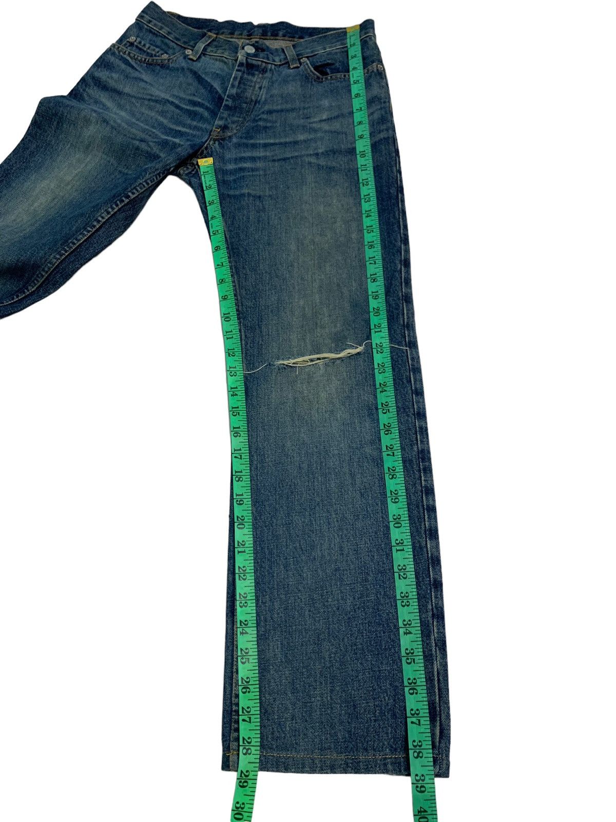 Helmut Lang 🔥Vintage Distressed Helmut Lang denim Jeans Size US 30 / EU 46 - 16 Thumbnail