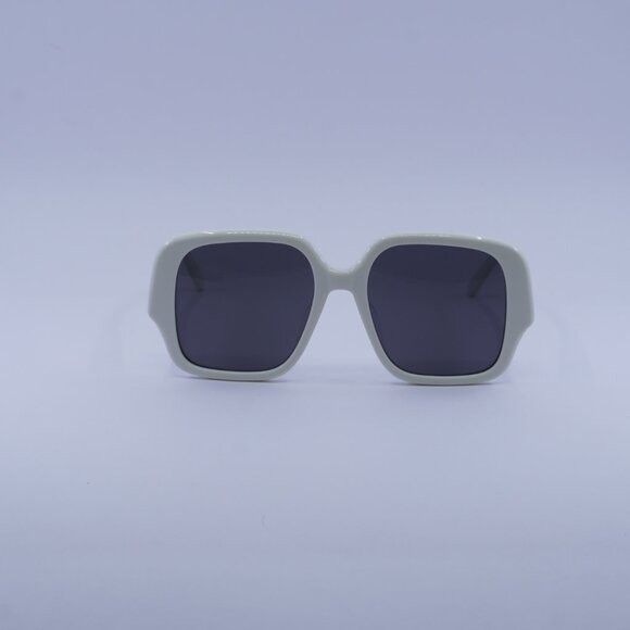 Loewe Loewe LW40134U 25A Sunglasses Ivory Square Frame, Smoke Size ONE SIZE - 2 Thumbnail