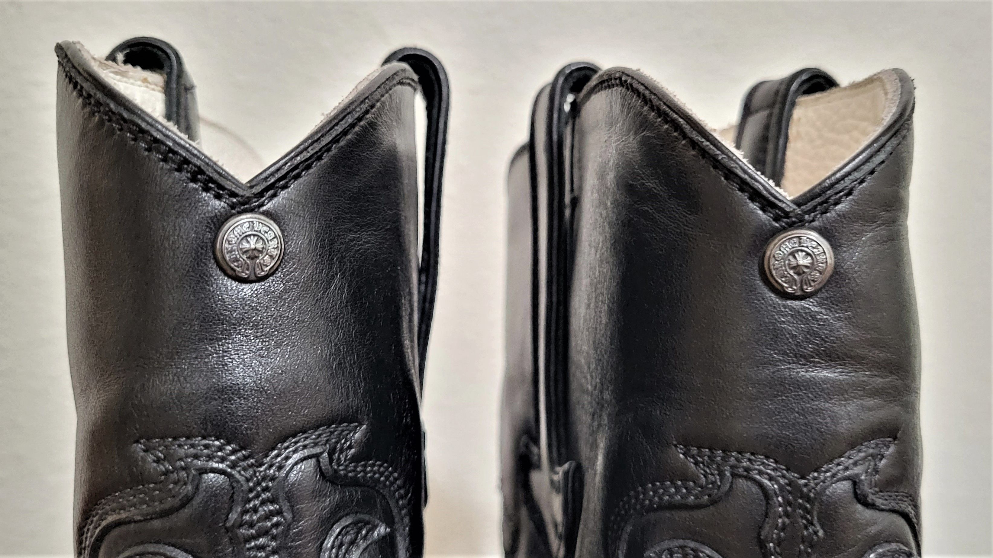 Chrome Hearts RARE Sterling Silver Studded Cowboy Leather Boots Size US 9 / EU 42 - 5 Thumbnail