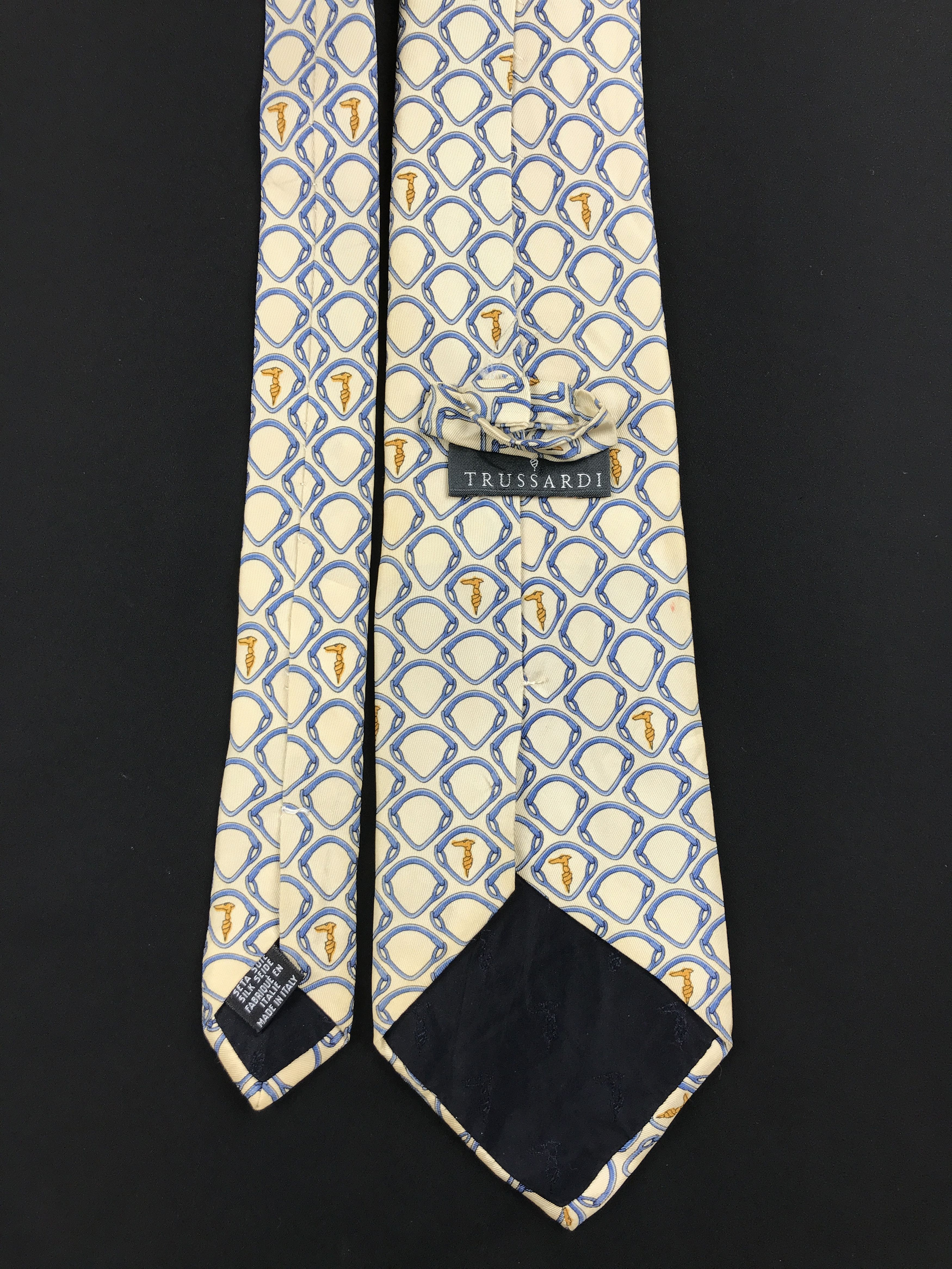 Trussardi × Vintage Vintage Trussardi Silk Necktie Size ONE SIZE - 4 Thumbnail