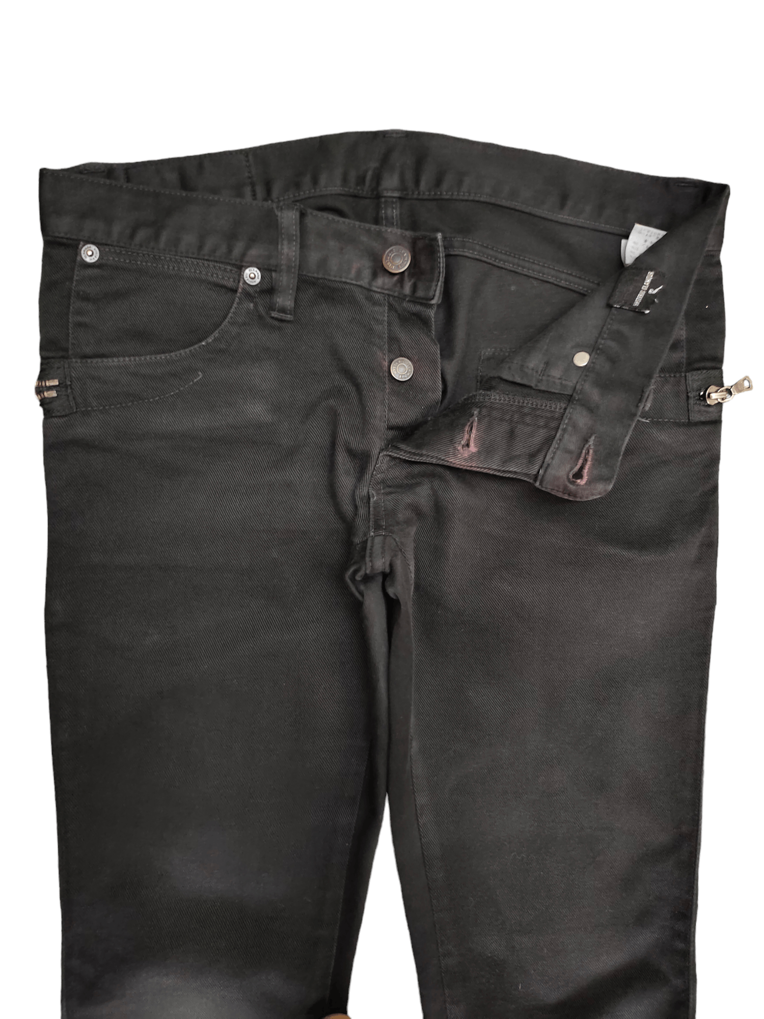 Hysteric Glamour × Vintage 1990s Hysteric Glamour Zipper Hem & Pocket Skinny Jeans Size US 30 / EU 46 - 9 Thumbnail
