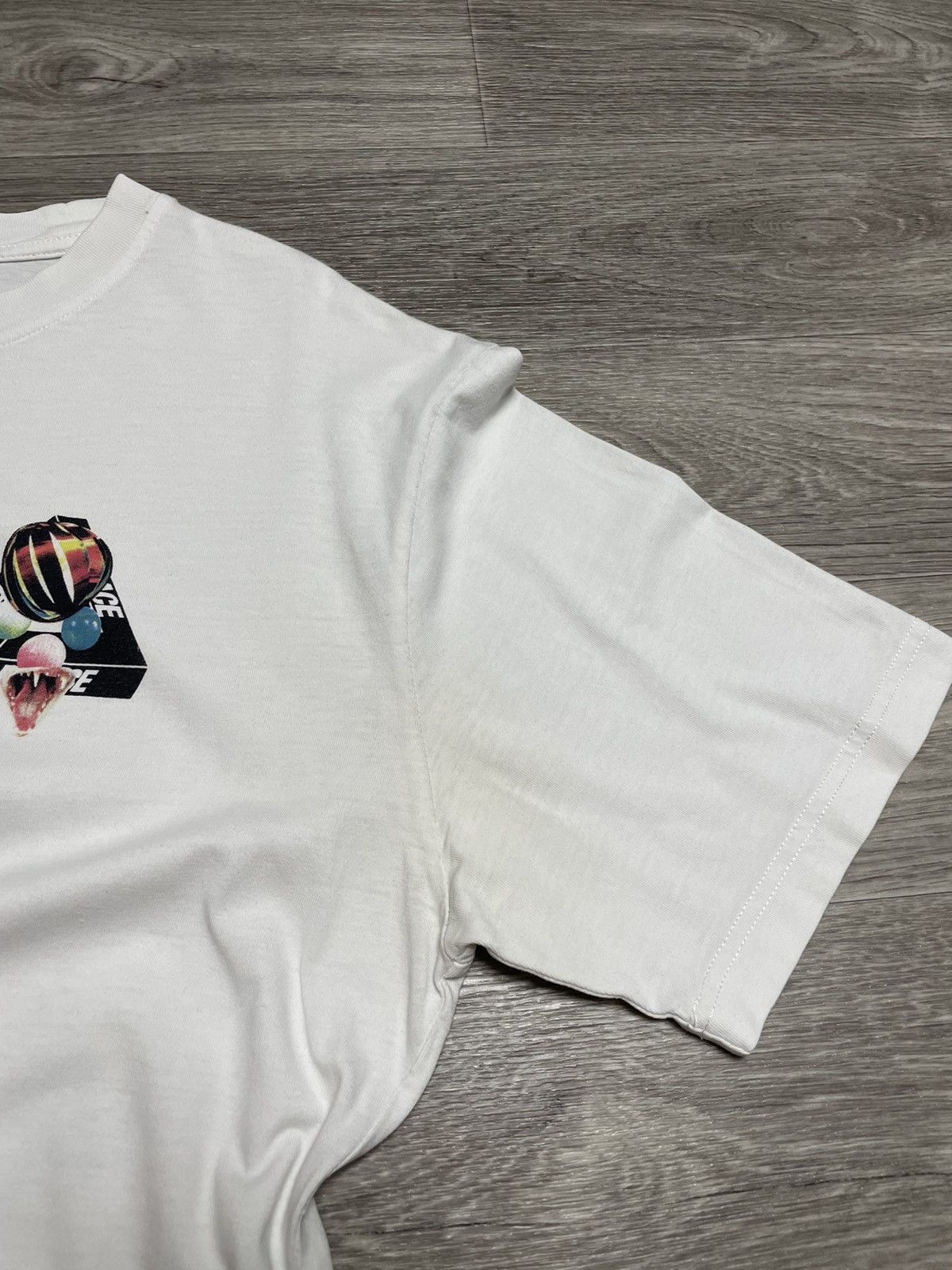 Palace Palace Sans Tri-Ferg White T-Shirt Size US XL / EU 56 / 4 - 7 Thumbnail