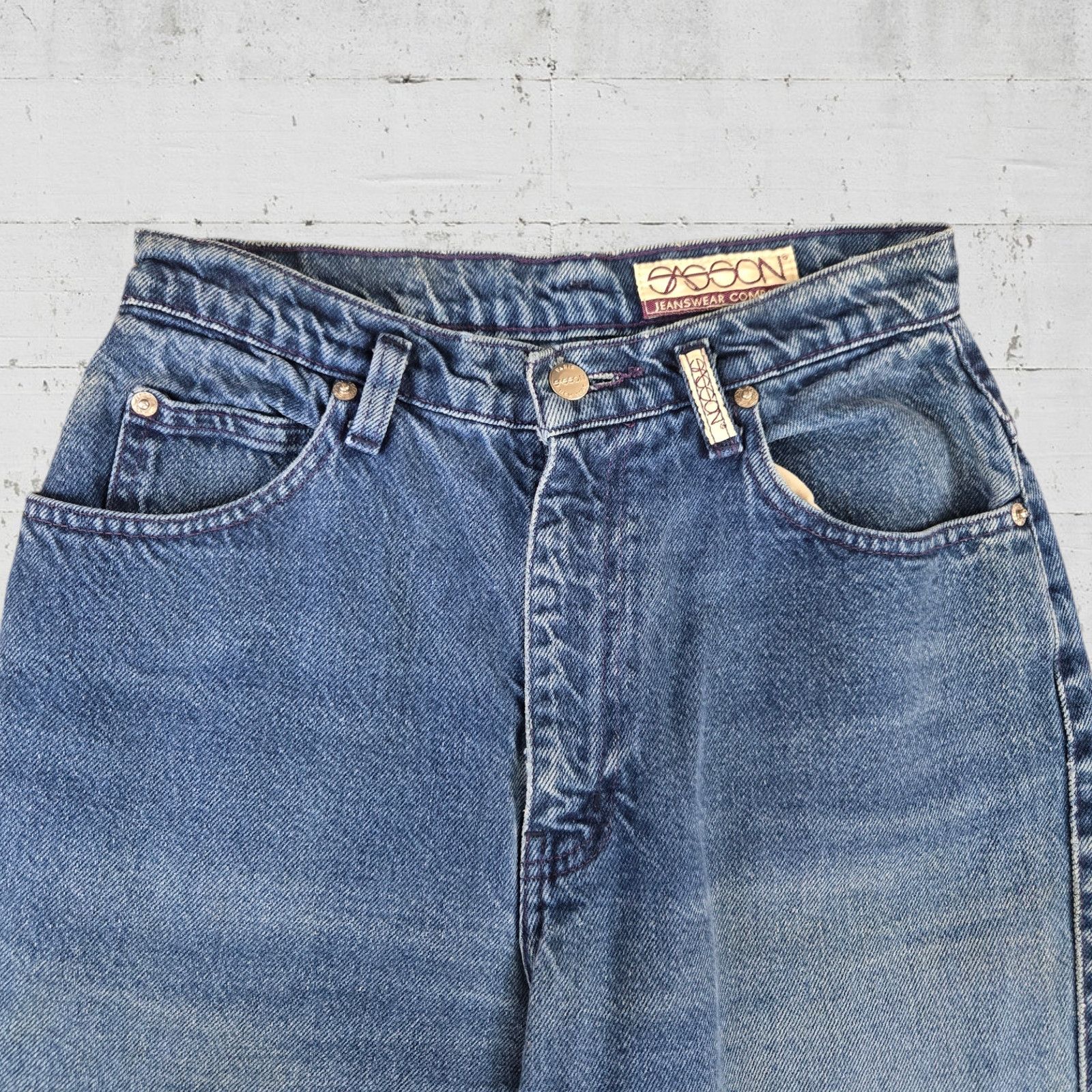 Vintage 80s Sasson Medium High Waisted Mom Jeans Size 26 Size 26" / US 2 / IT 38 - 3 Thumbnail